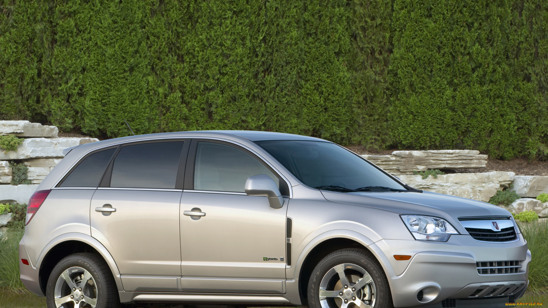 автомобили, saturn, green, hybrid, line, vue