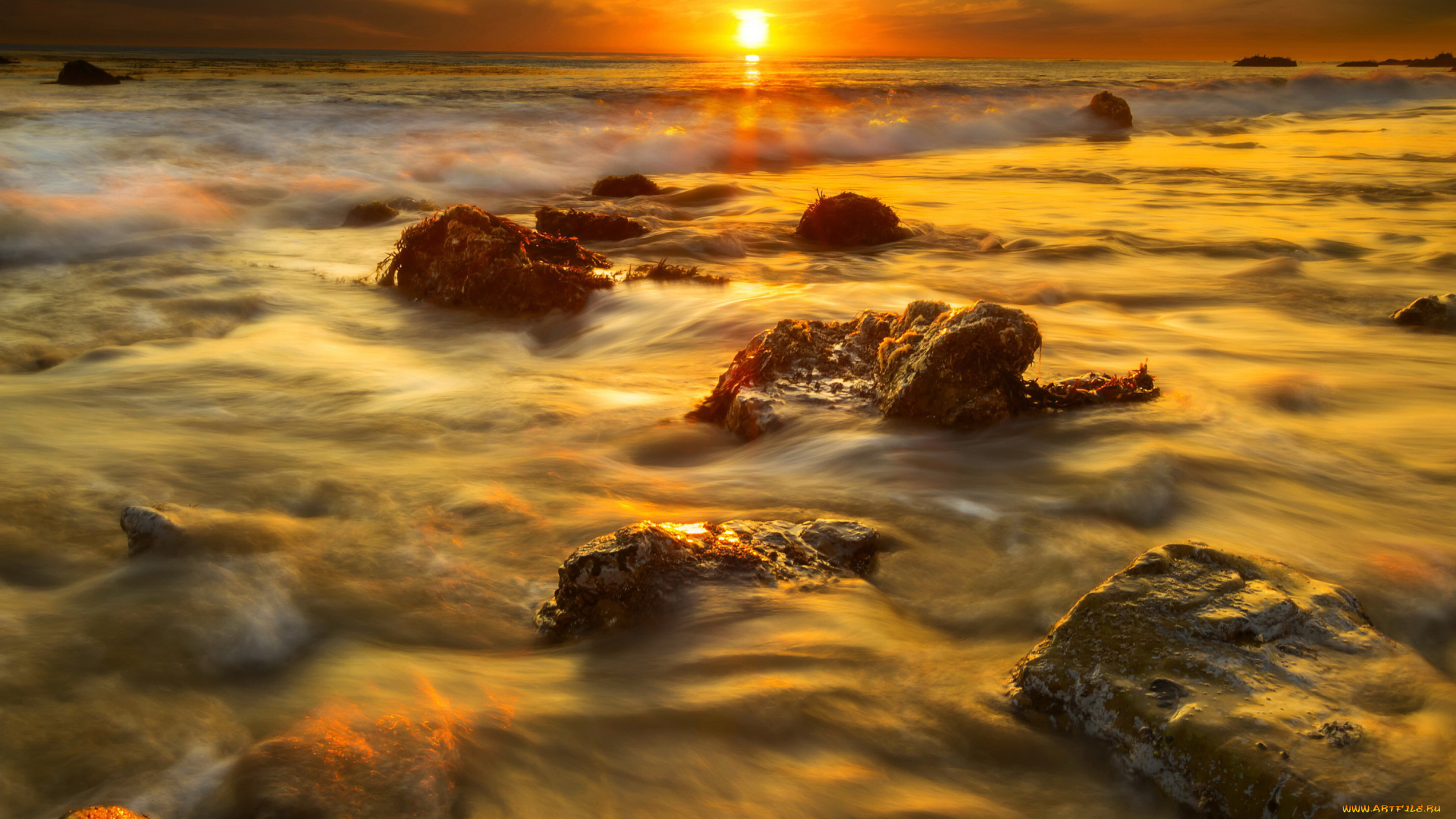 природа, восходы, закаты, море, закат, побережье