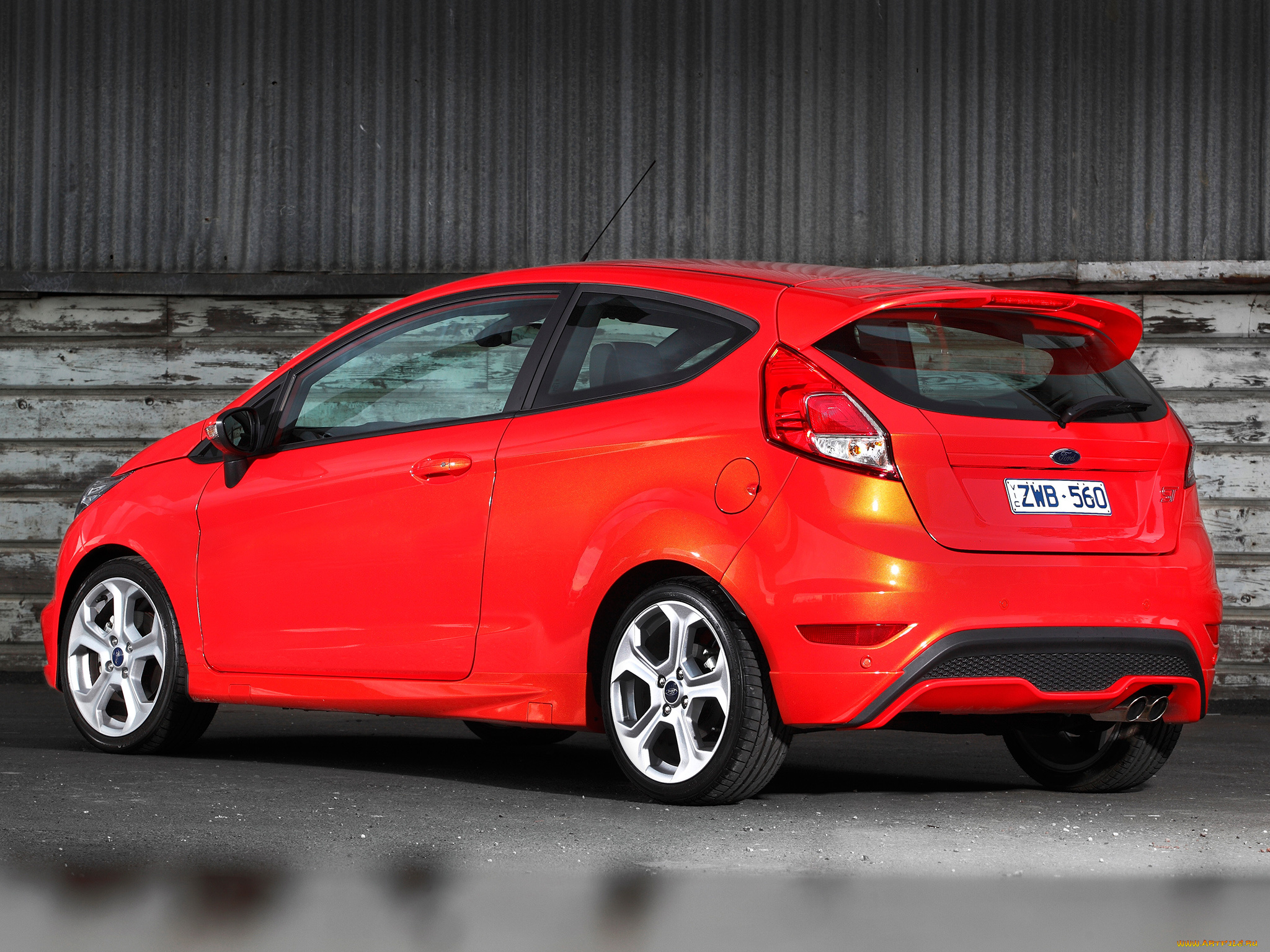 автомобили, ford, 3-door, st, fiesta, 2013г, красный, au-spec