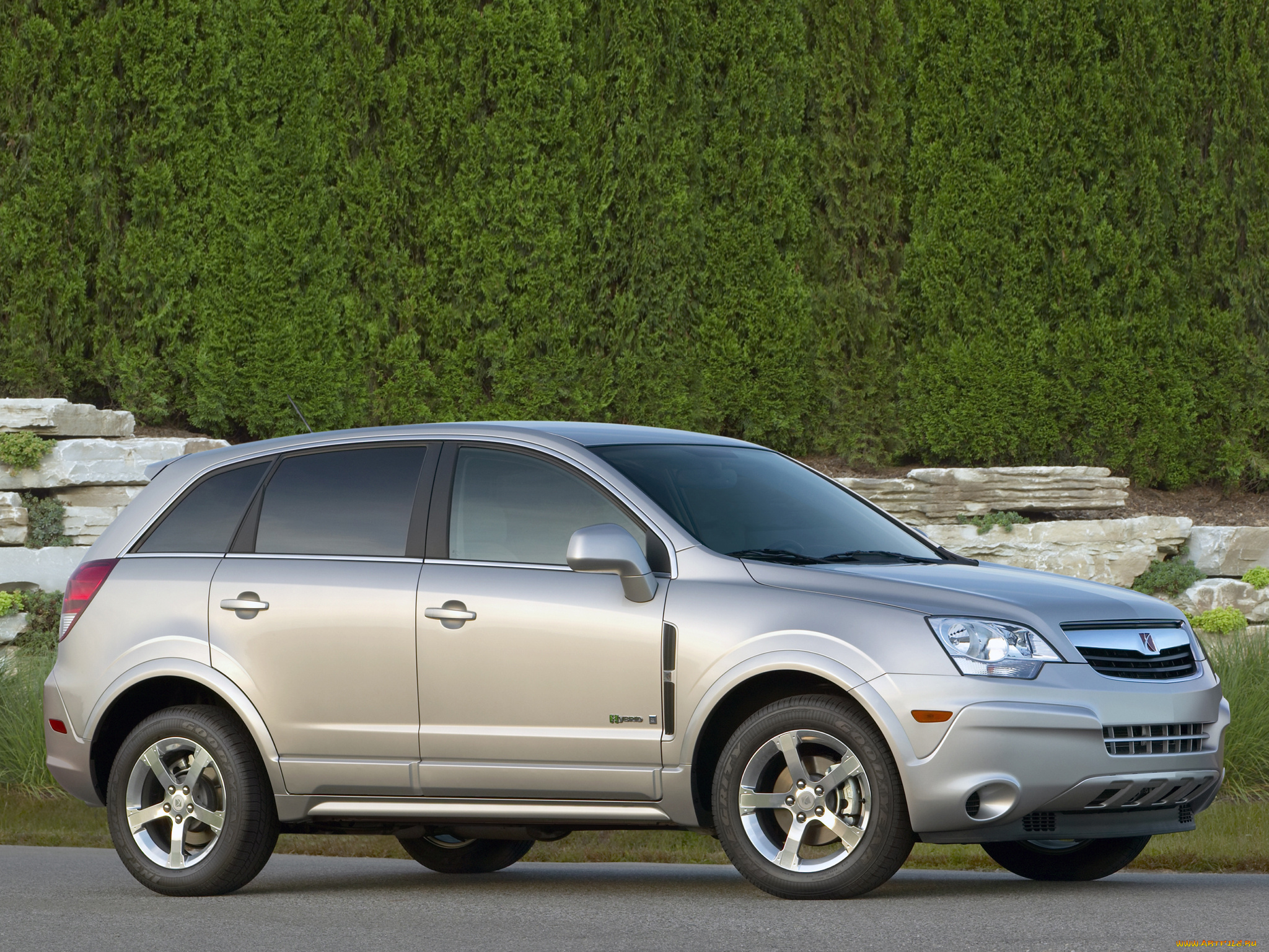 автомобили, saturn, green, hybrid, line, vue