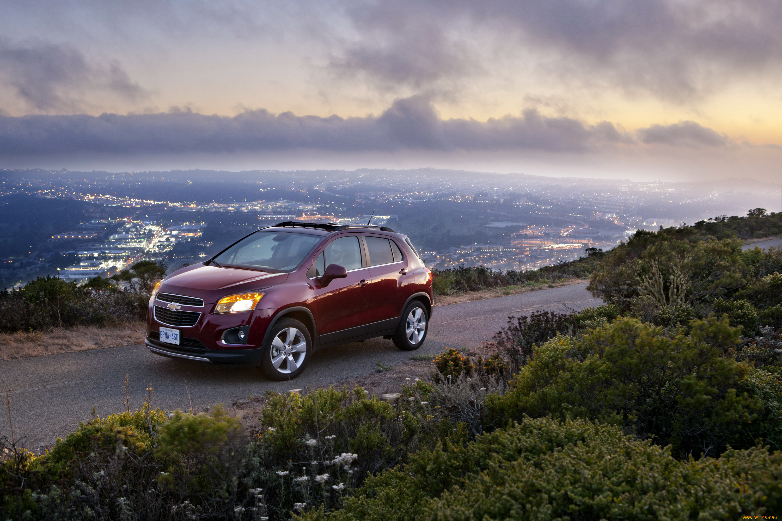 2012, chevrolet, trax, автомобили, chevrolet, бордовый, trax