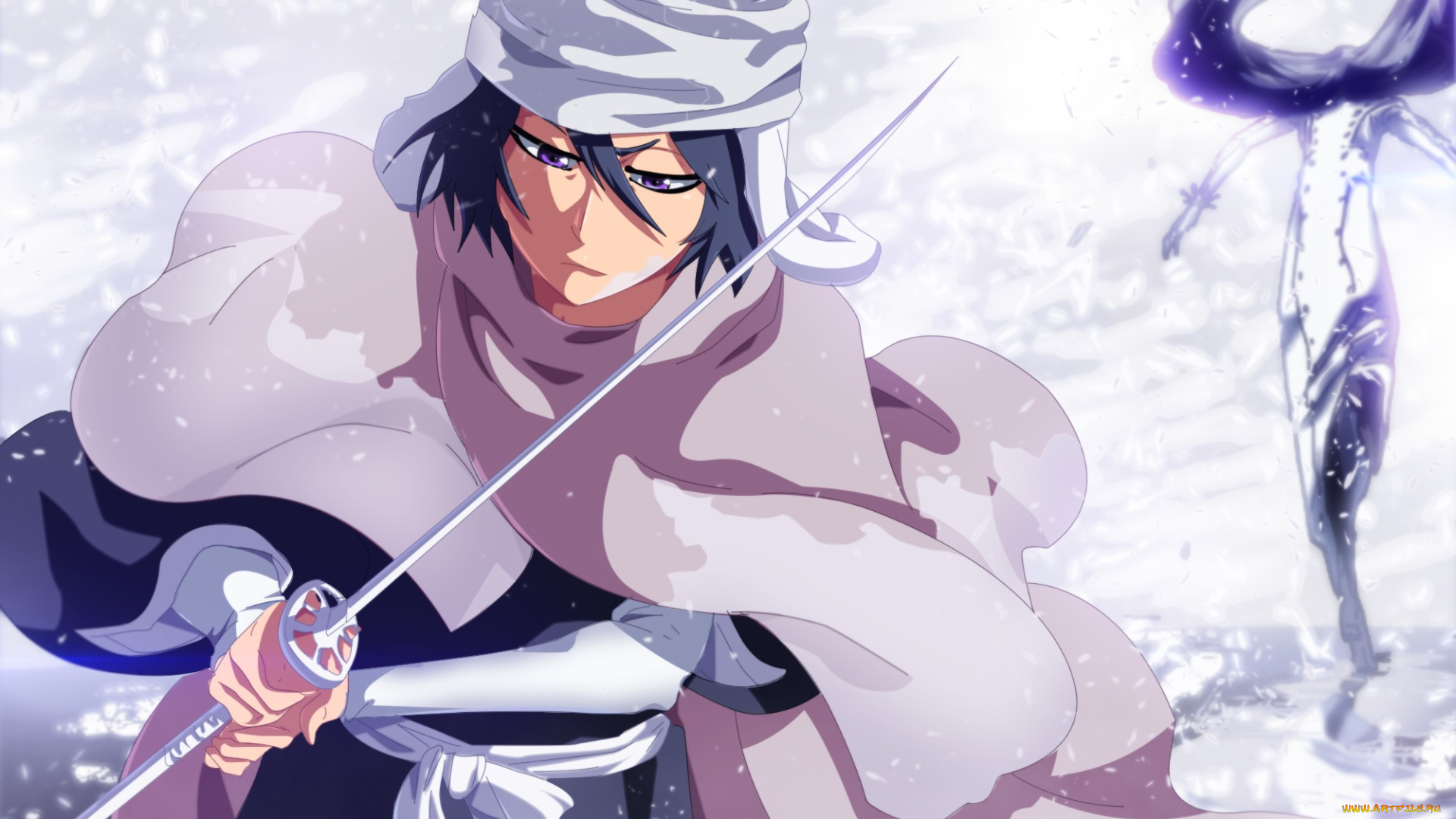 аниме, bleach, shinigami, kuchiki, rukia, the103orjagrat, god, of, death, меч