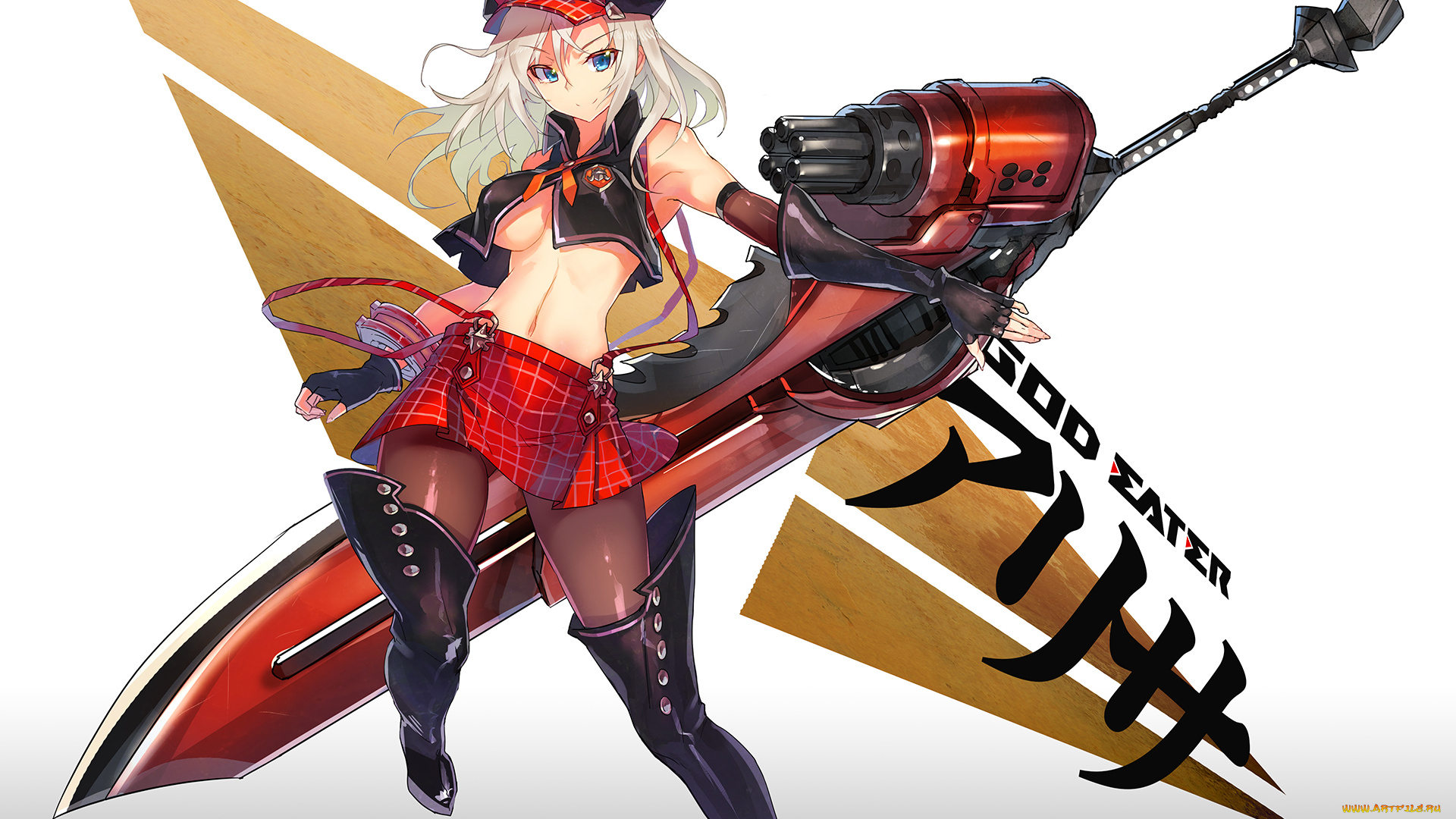 аниме, god, eater, alisa, ilinichina, amiella, god, eater, оружие, девушка, арт, wei-hoshieve