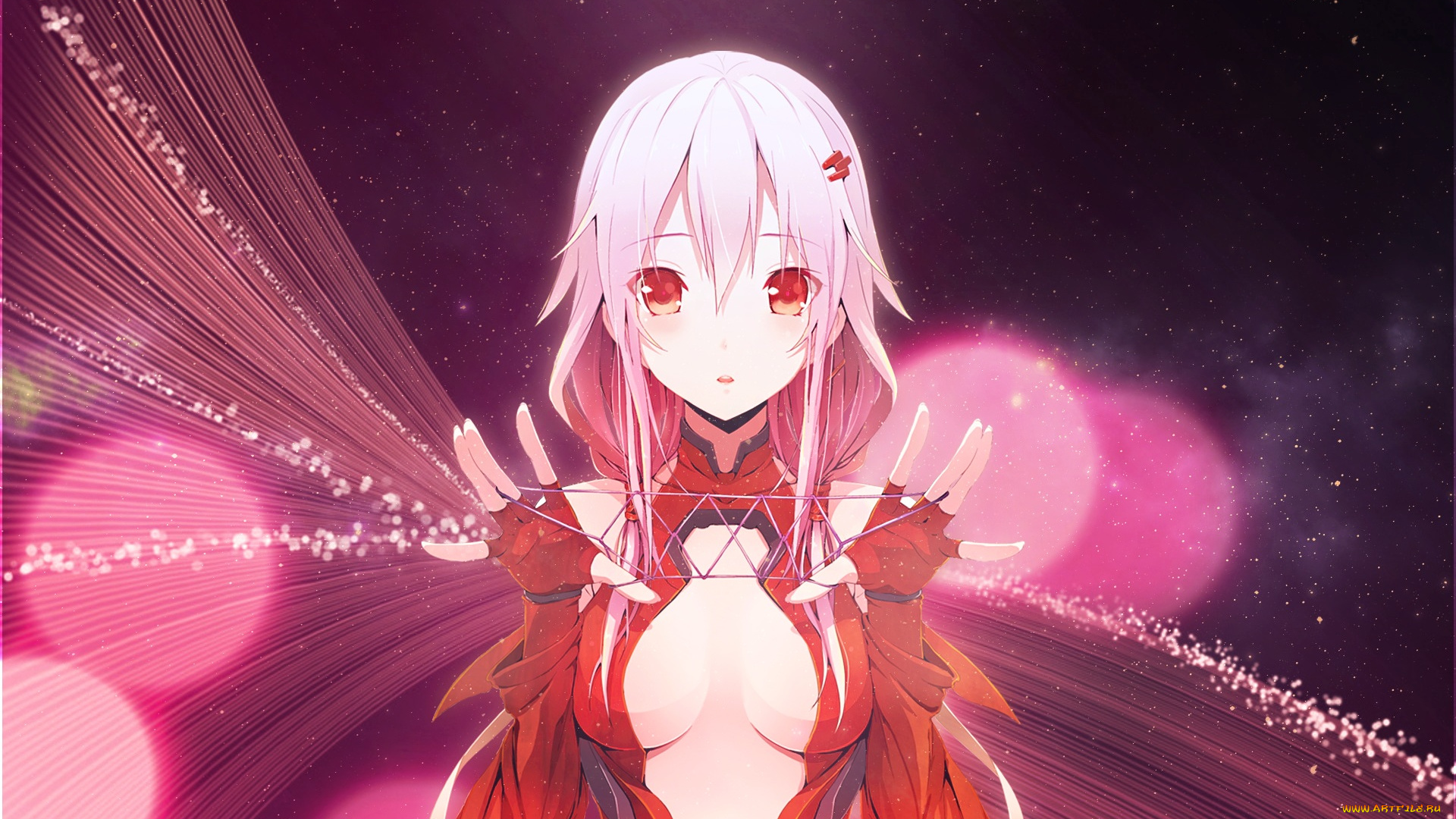 аниме, guilty, crown, девушка, арт, yayaftw, yuzuriha, inori, guilty, crown