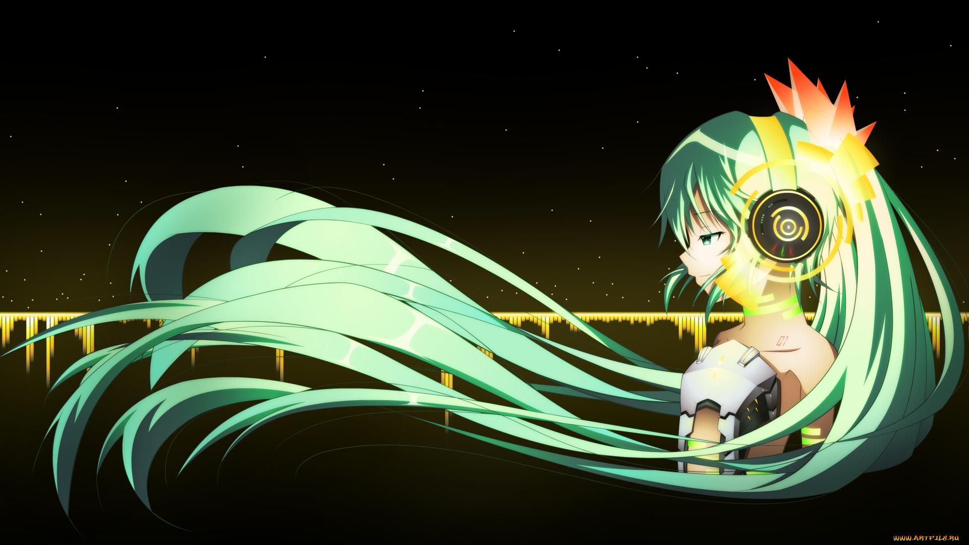 аниме, vocaloid, aria, pixiv-id-9867389, hatsune, miku