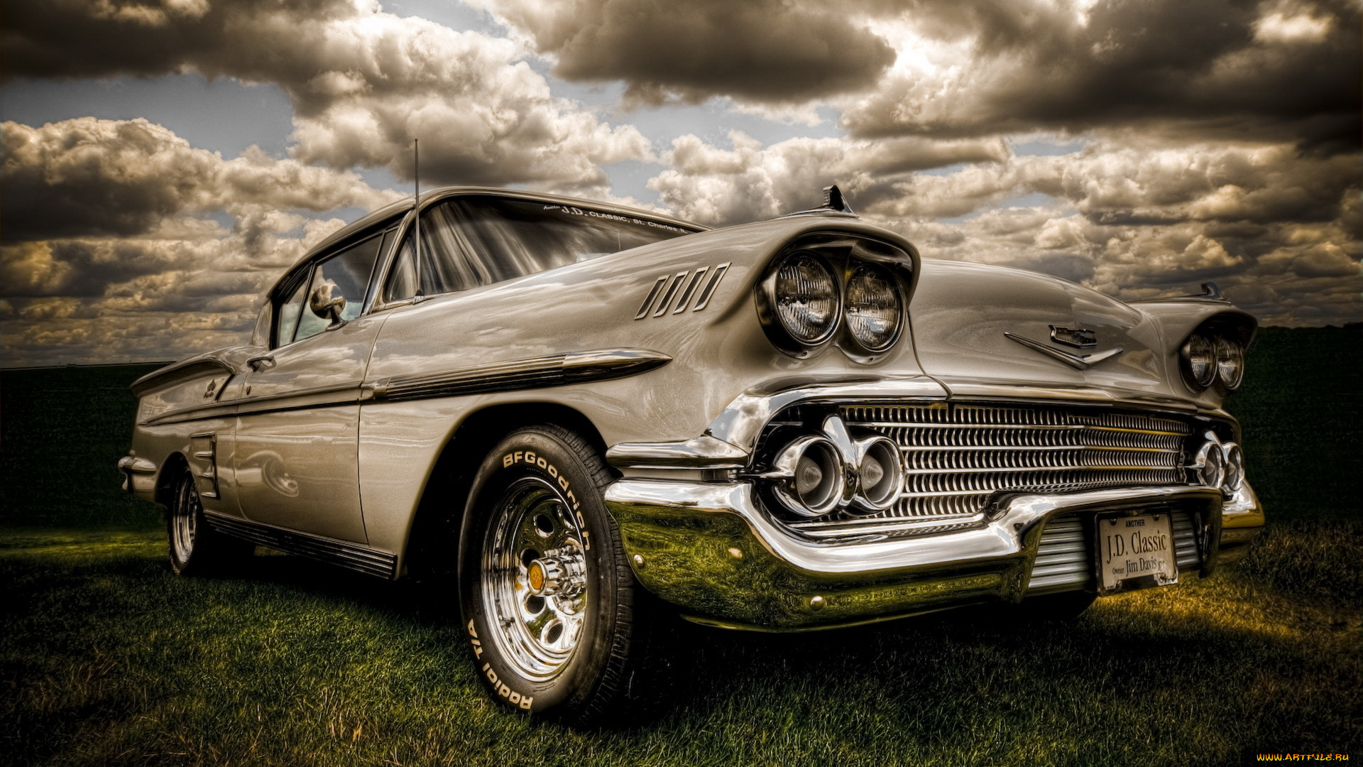 автомобили, chevrolet, american, muscle, chevy, antique, машина, тучи