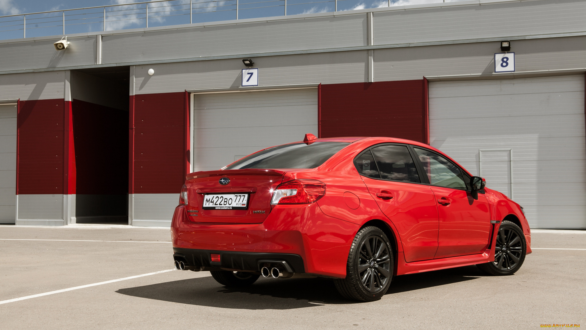 автомобили, subaru, wrx, 2014г, красный