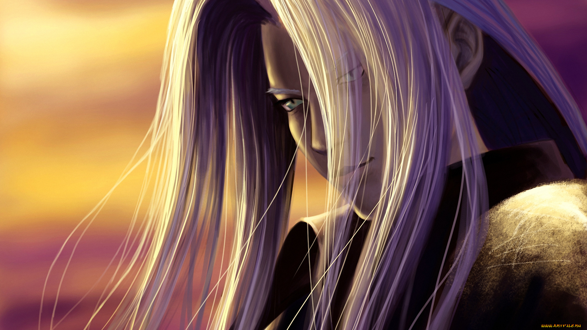 разное, арты, небо, воин, парень, sephiroth