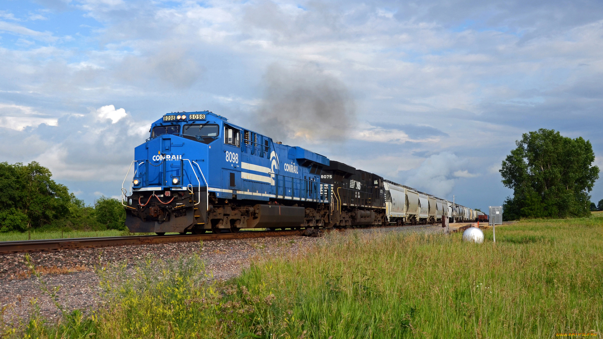 техника, поезда, состав, локомотив, рельсы, дорога, железная