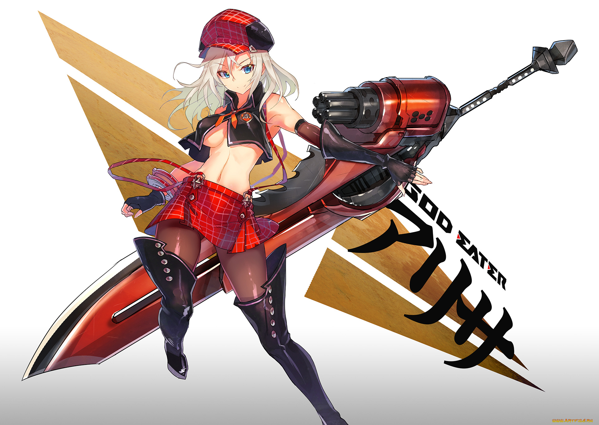 аниме, god, eater, alisa, ilinichina, amiella, god, eater, оружие, девушка, арт, wei-hoshieve