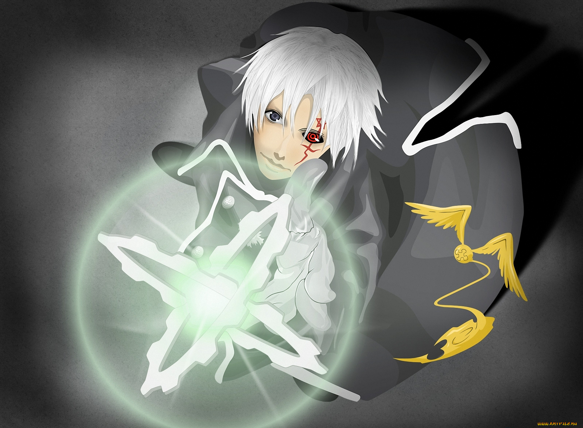 аниме, , gray-man, воин, тимкампи, свет, чистая, сила, allen, walker, экзорцист, парень