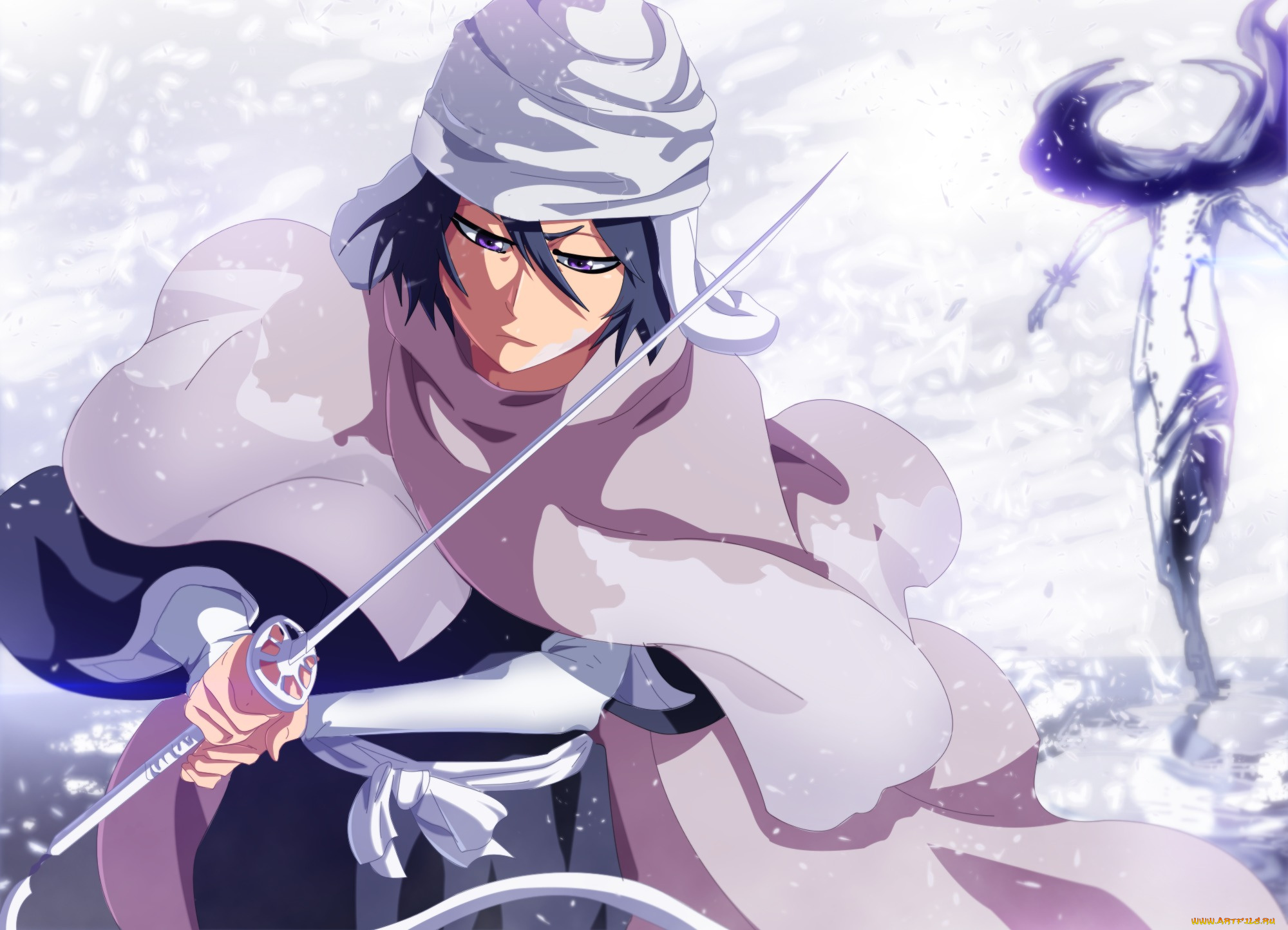 аниме, bleach, shinigami, kuchiki, rukia, the103orjagrat, god, of, death, меч