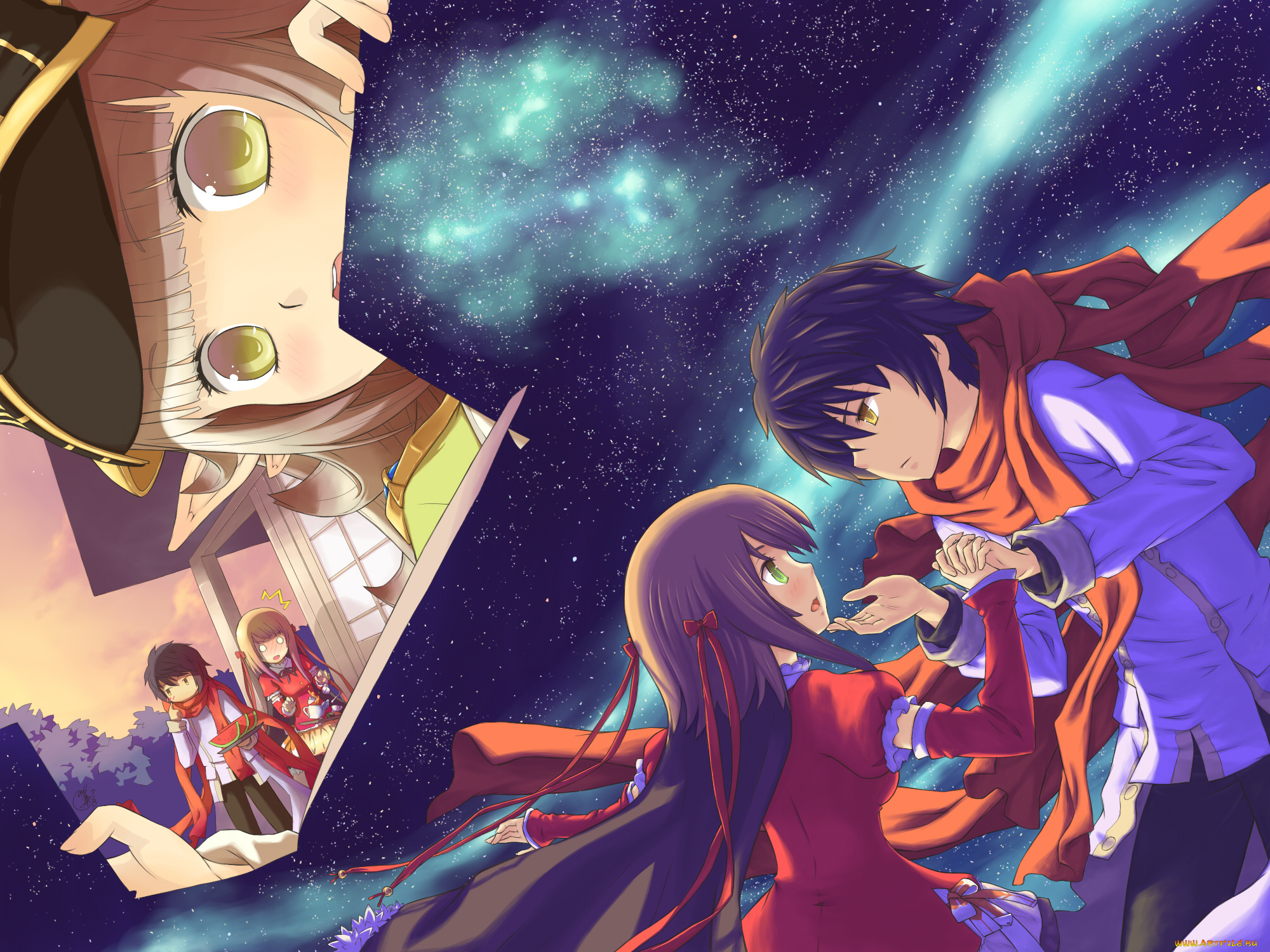 аниме, unknown, , другое, female, male, moonhackle, original, atr