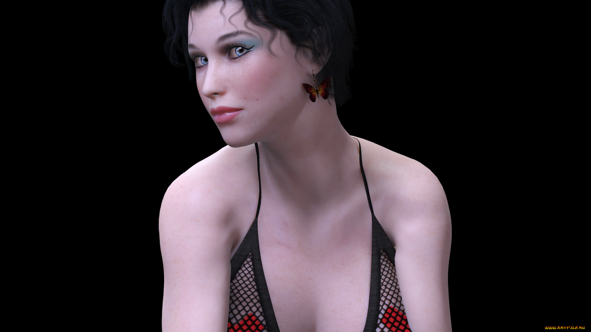 3д, графика, люди, , people, девушка, фон, взгляд