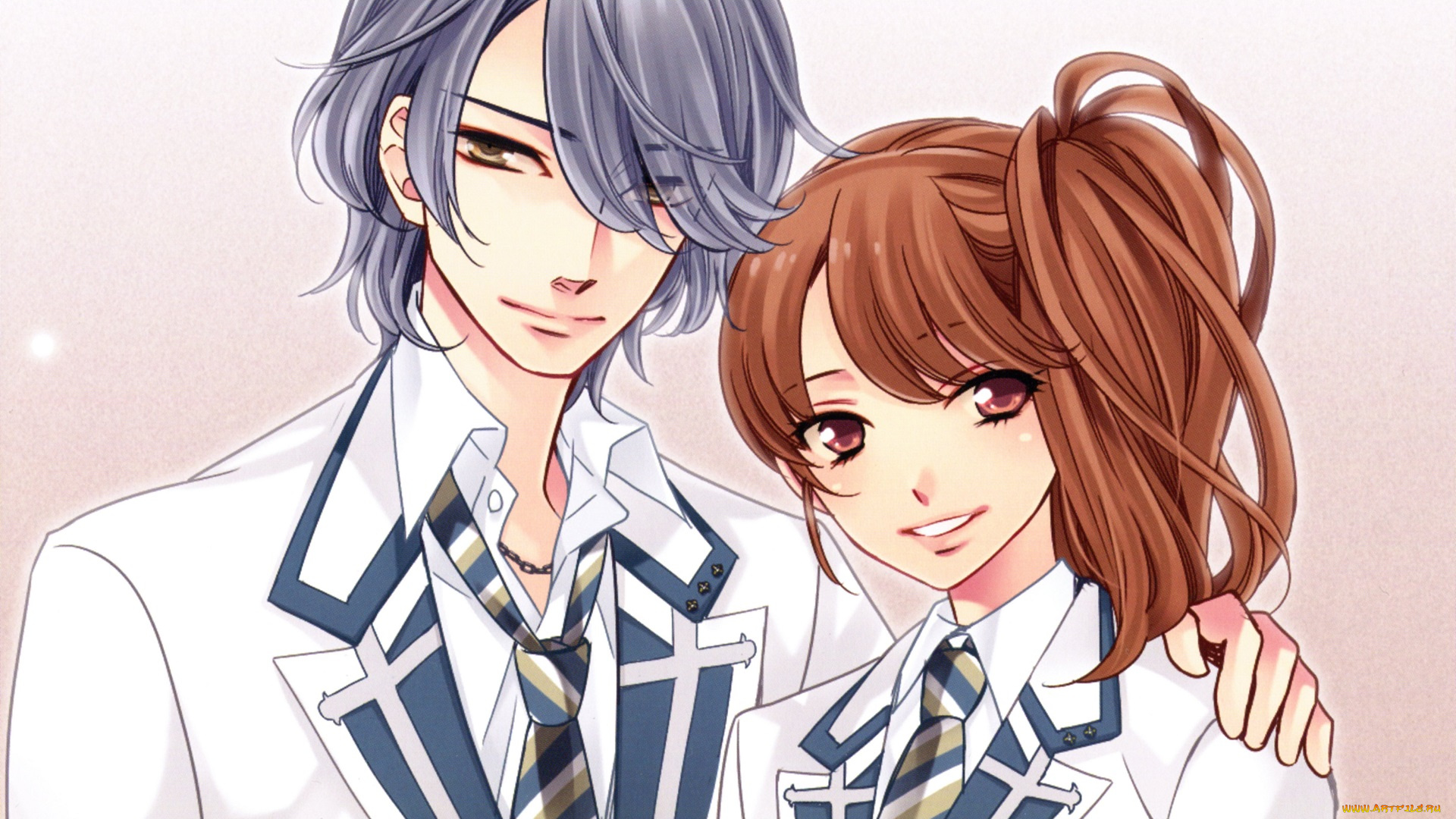 аниме, brothers, conflict, пара