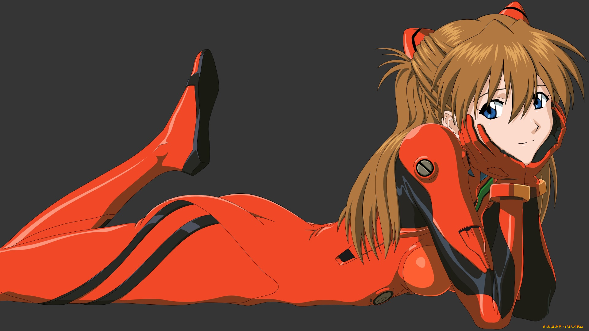 аниме, evangelion, фон, девушка, взгляд