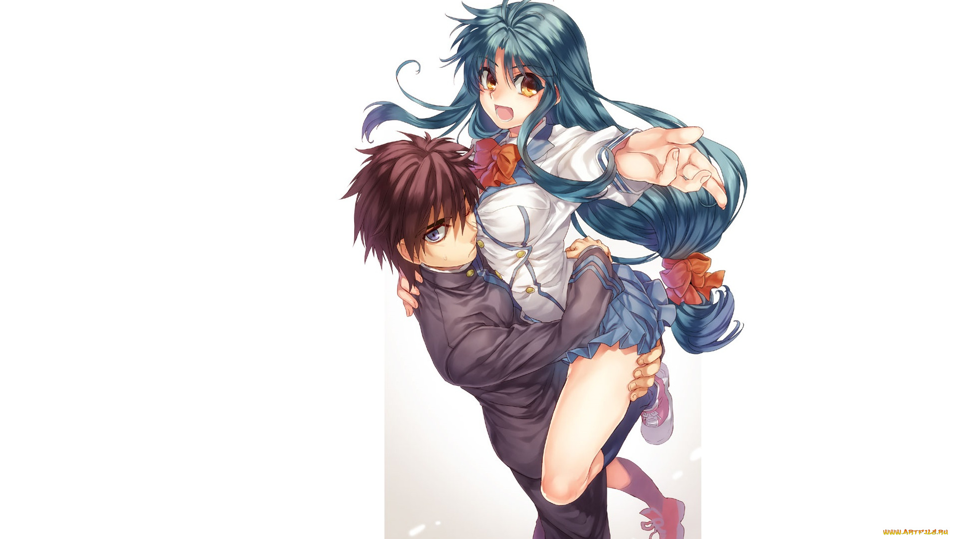 аниме, full, metal, panic, пара