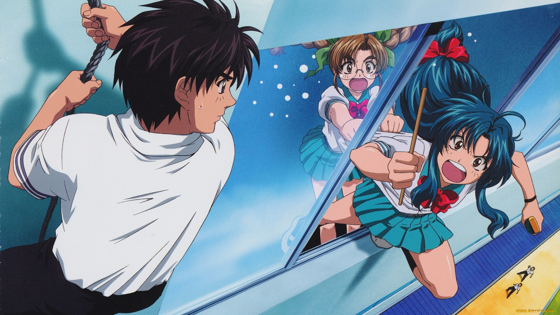 аниме, full, metal, panic, стальная, паника