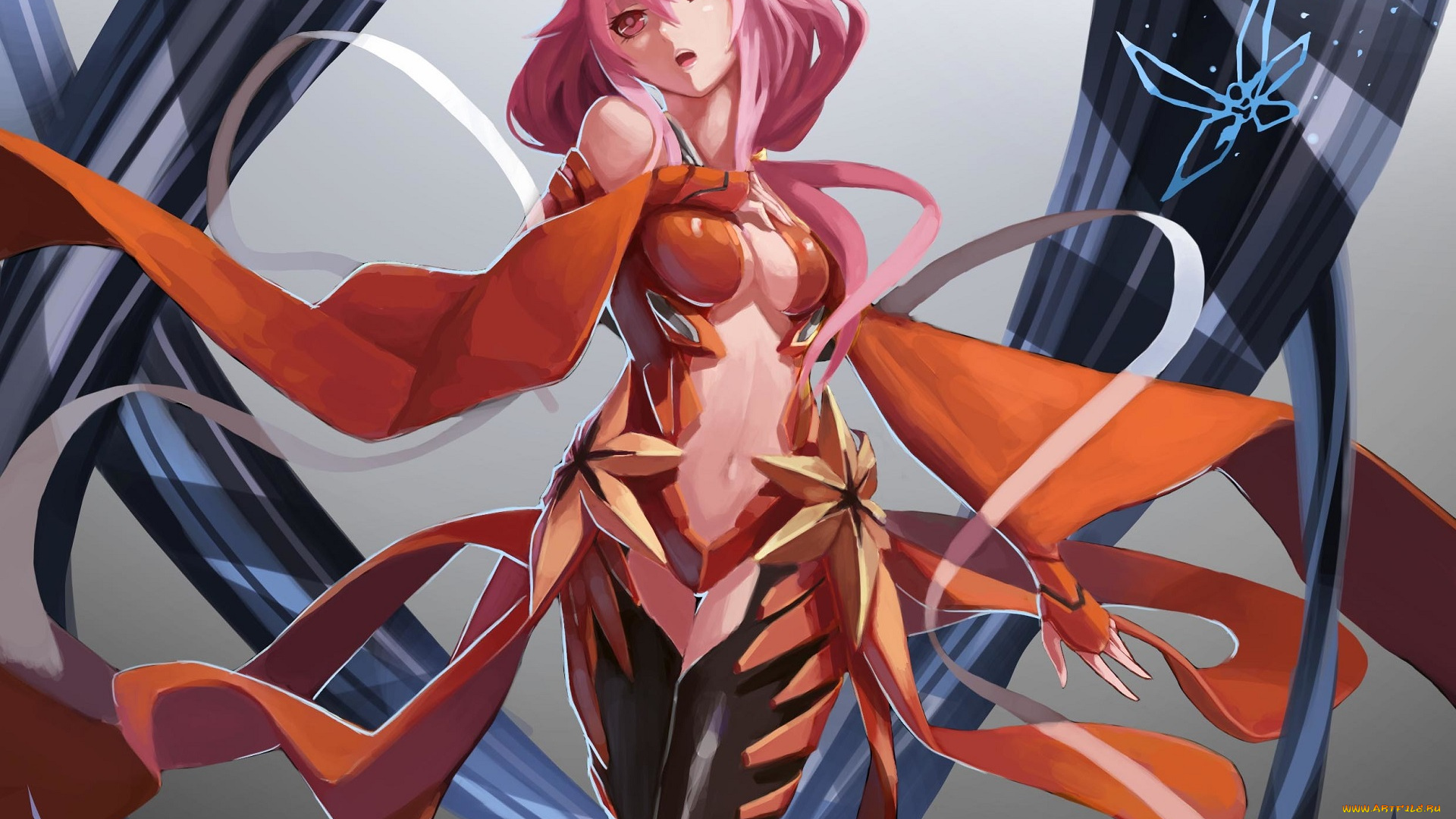 аниме, guilty, crown, девушка