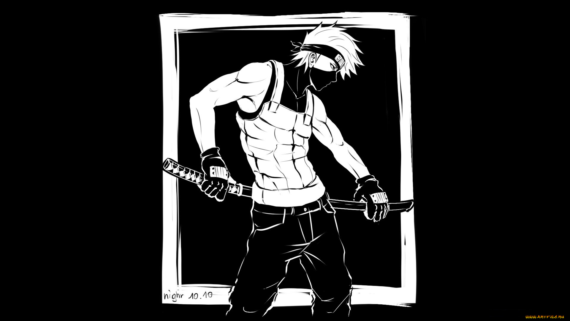 аниме, naruto, какаши, хатаке