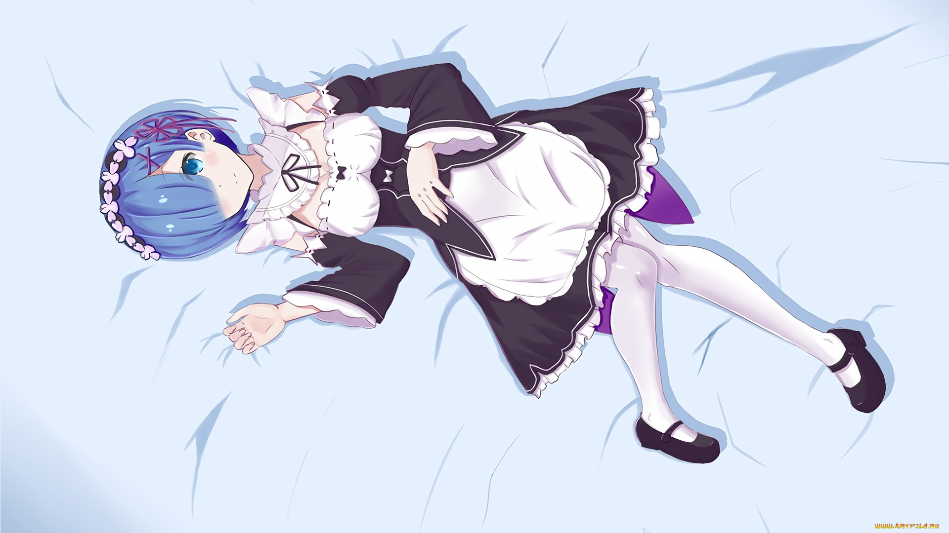 аниме, re, , zero, kara, hajimeru, isekai, seikatsu, рем