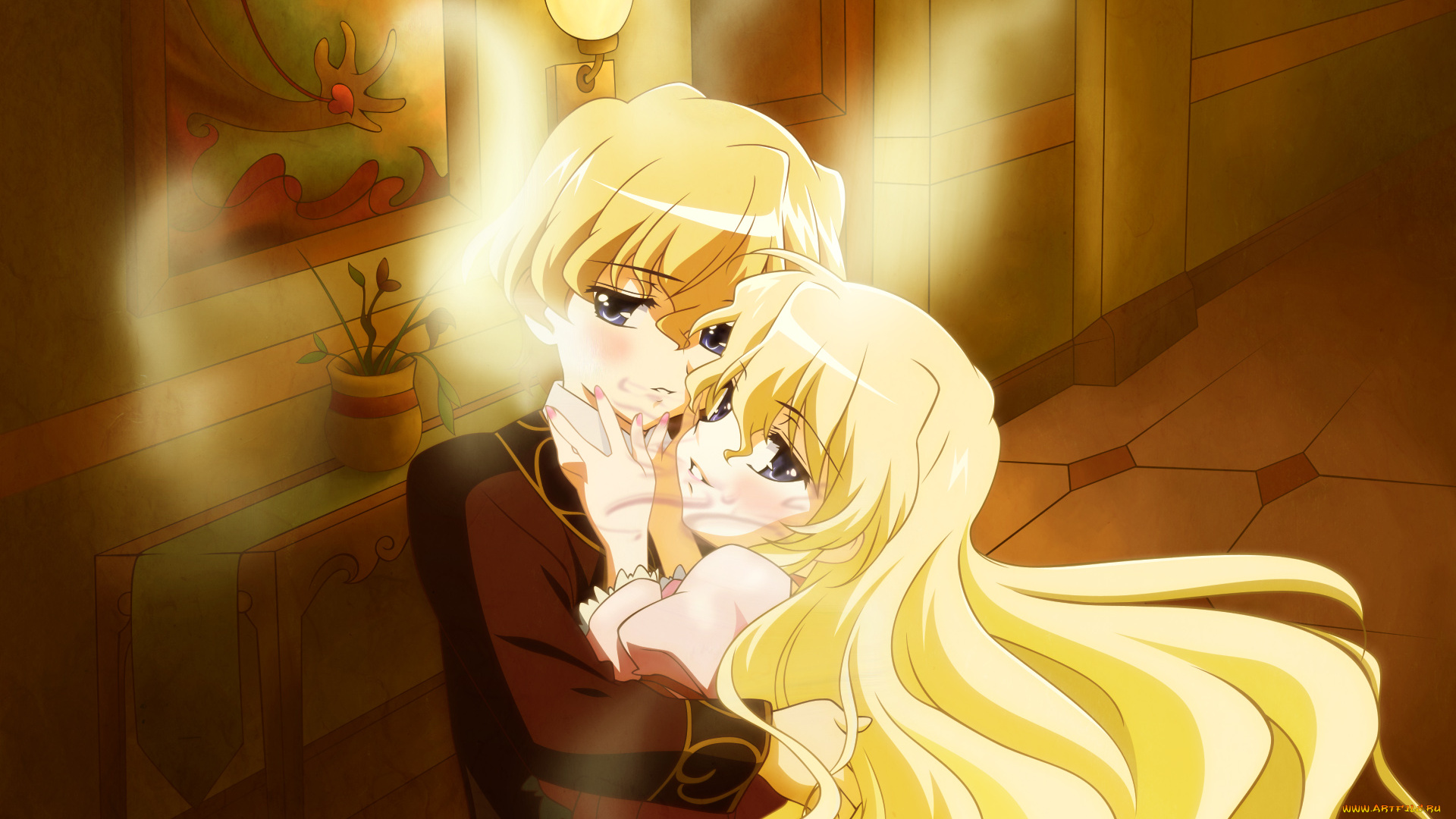 аниме, shakugan, no, shana, фон, взгляд, девушка