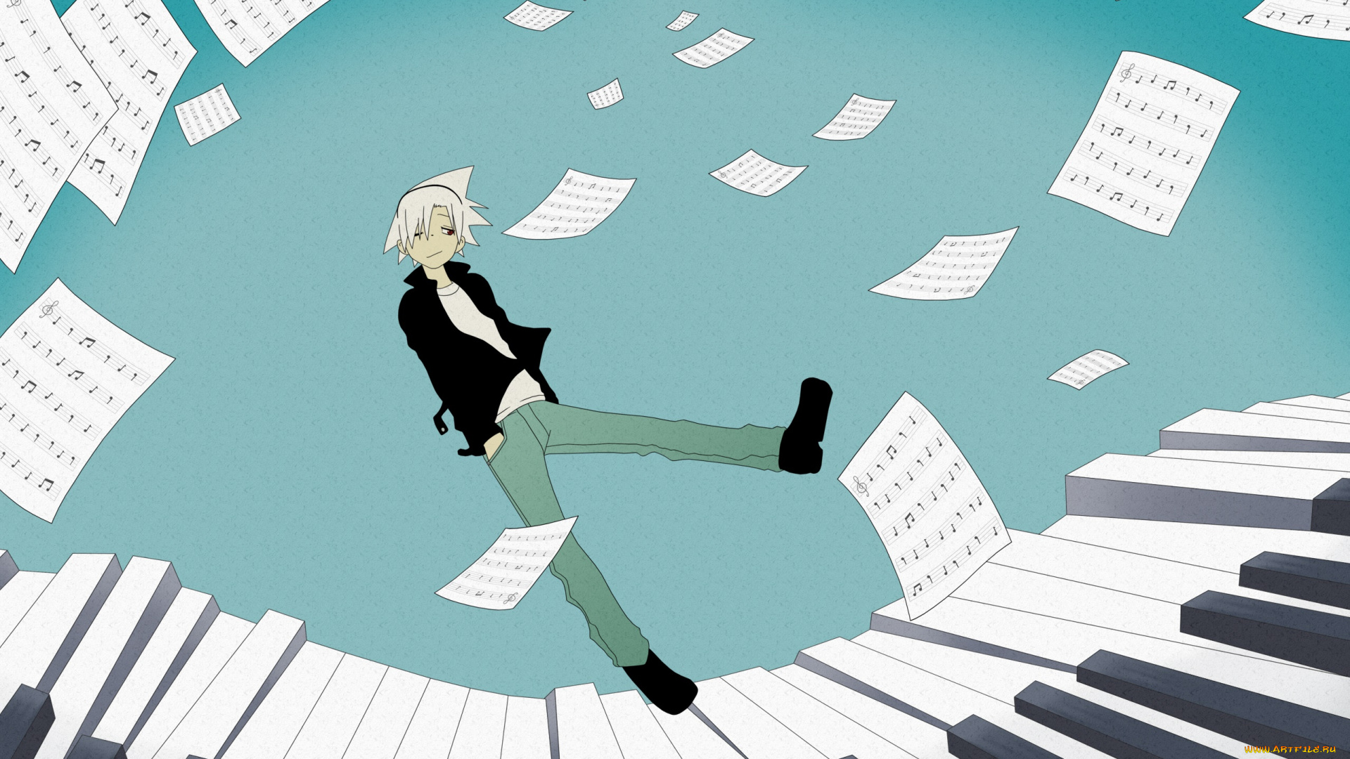 аниме, soul, eater, фон, взгляд, девушка