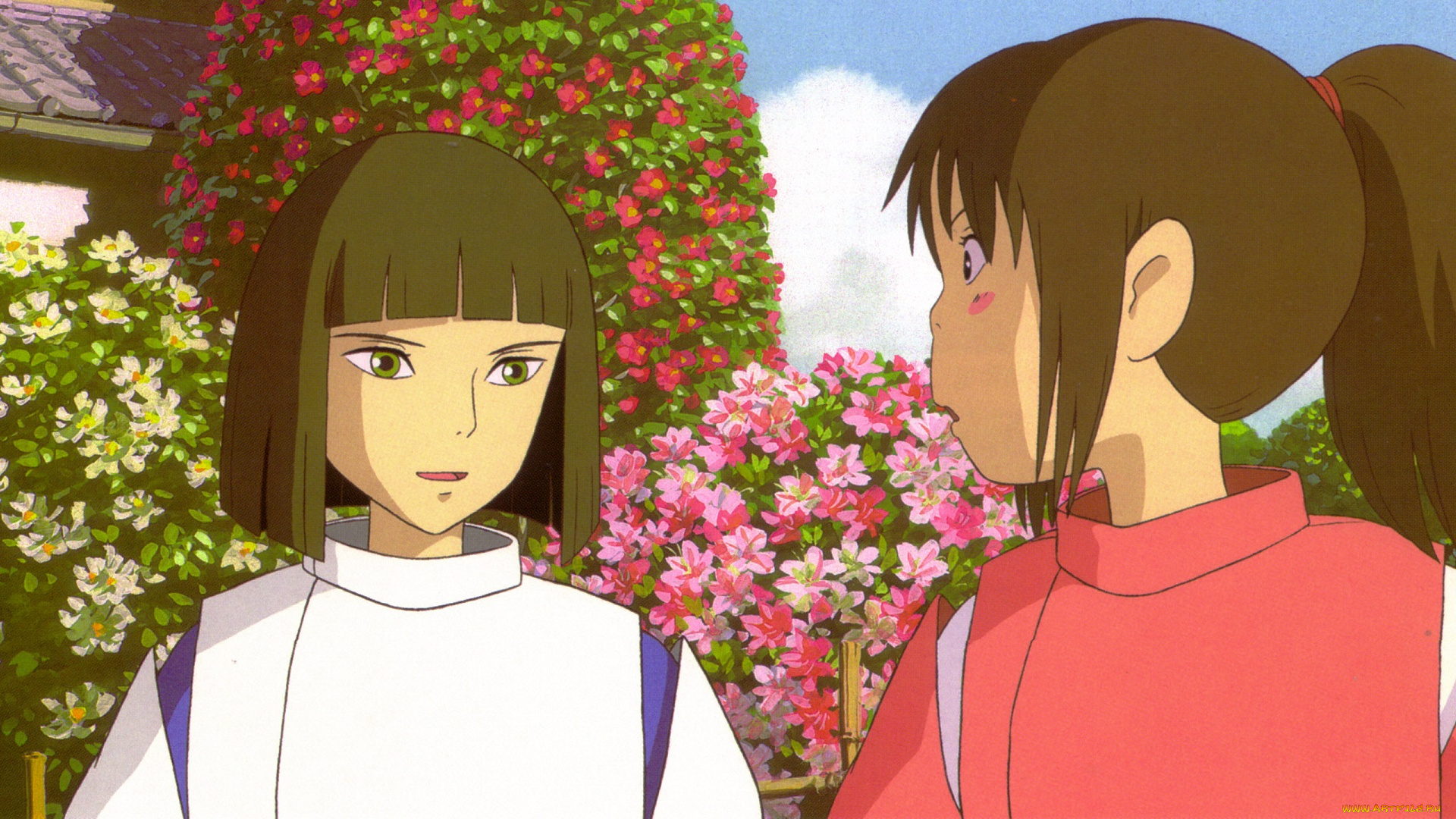 аниме, spirited, away, хаку, тихиро