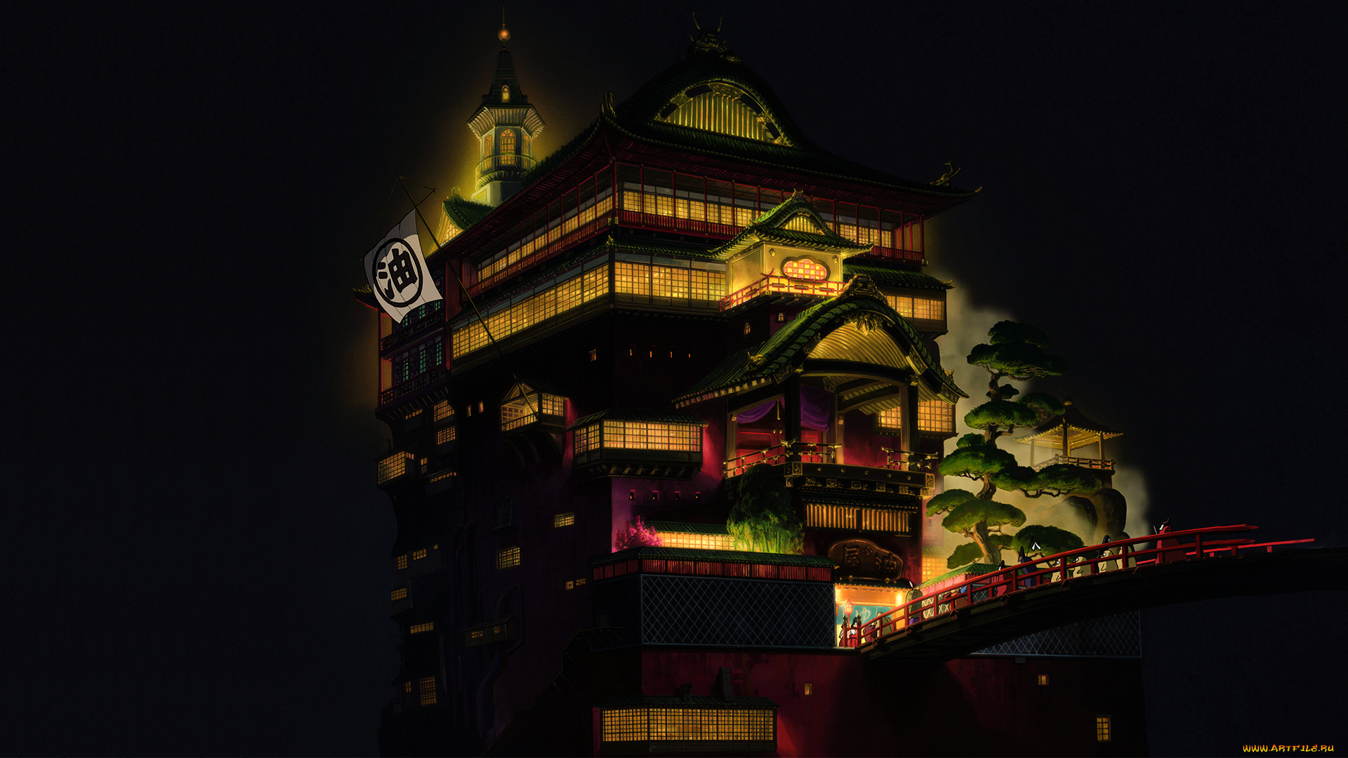 аниме, spirited, away, купальня