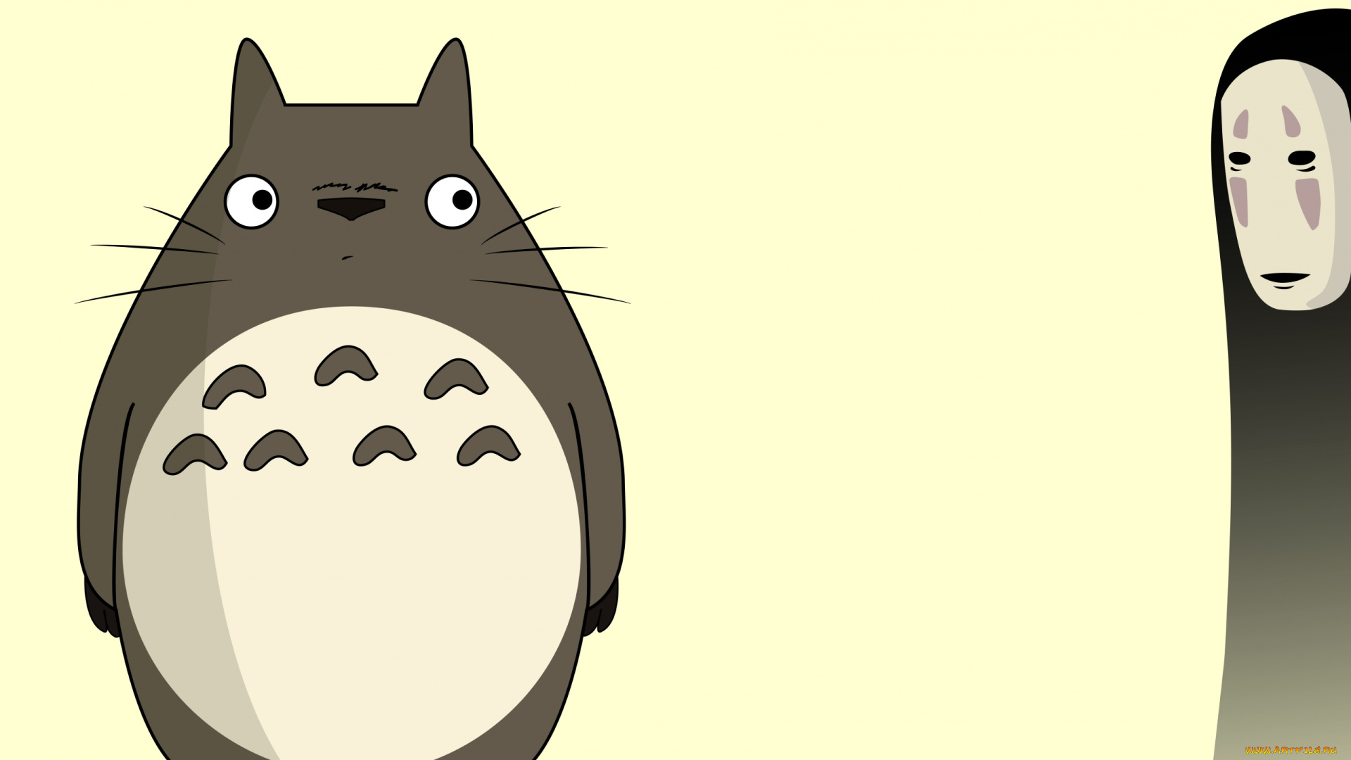 аниме, животные, , существа, тоторо, безликий