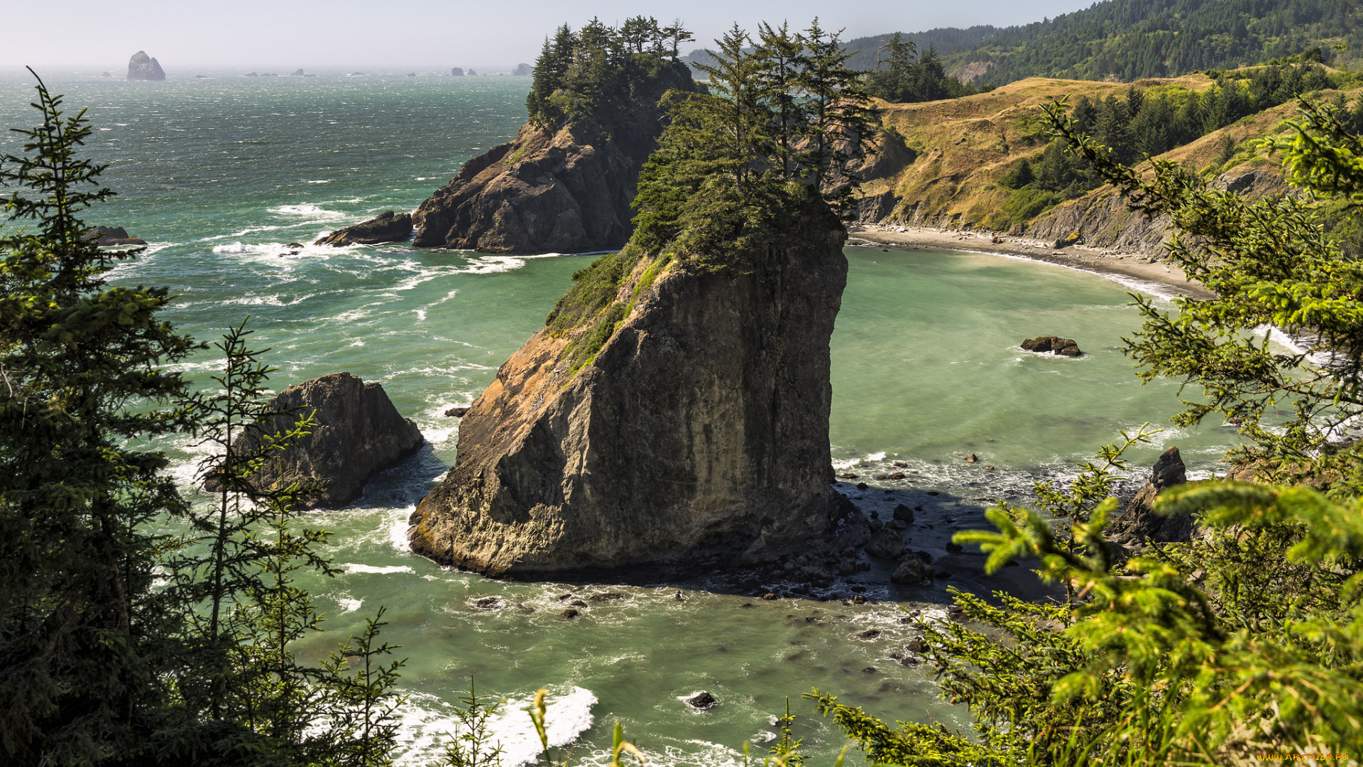 природа, побережье, берег, море