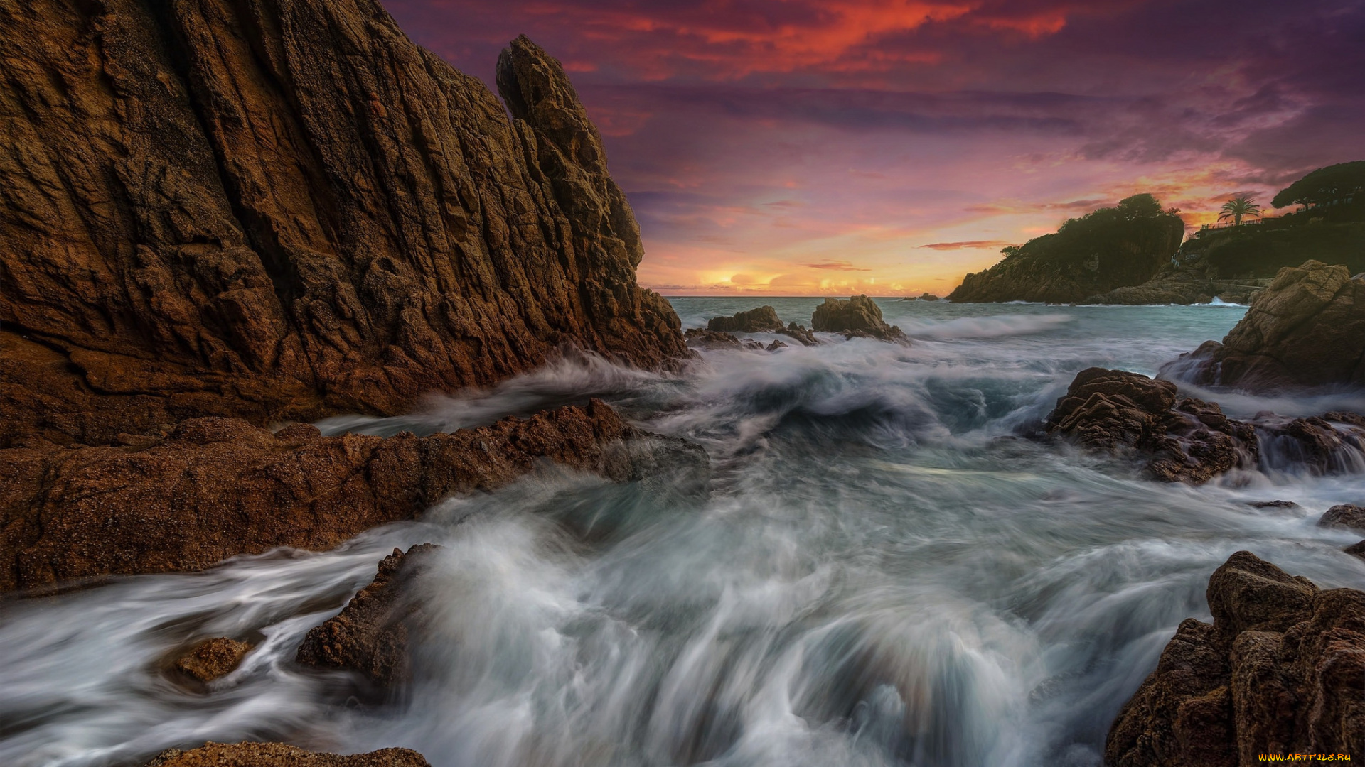 природа, побережье, берег, море