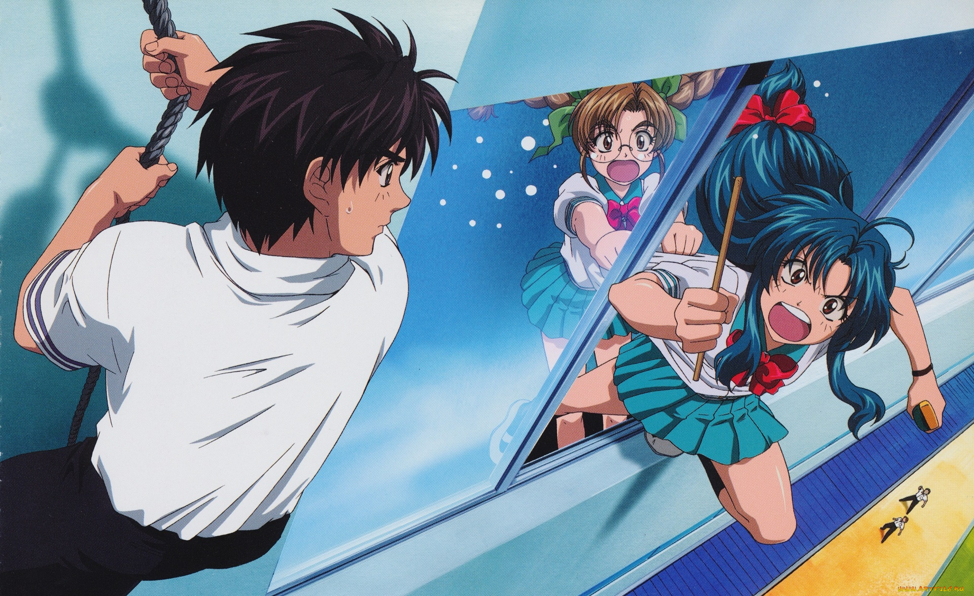 аниме, full, metal, panic, стальная, паника