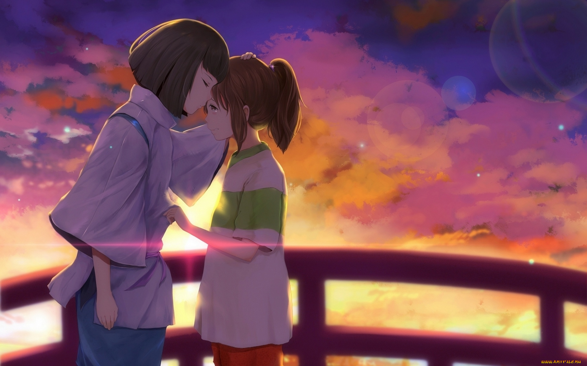 аниме, spirited, away, хаку, тихиро