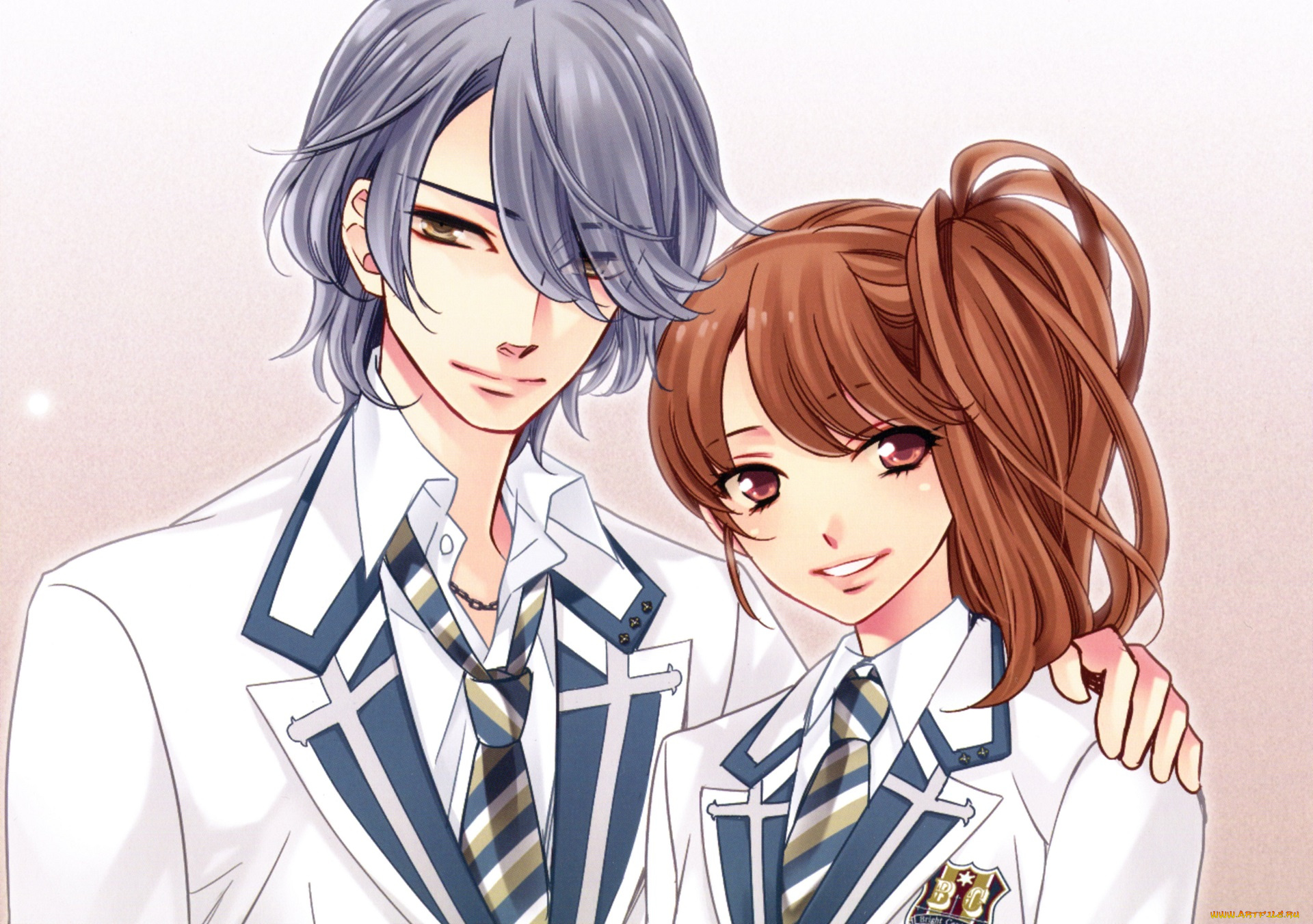 аниме, brothers, conflict, пара