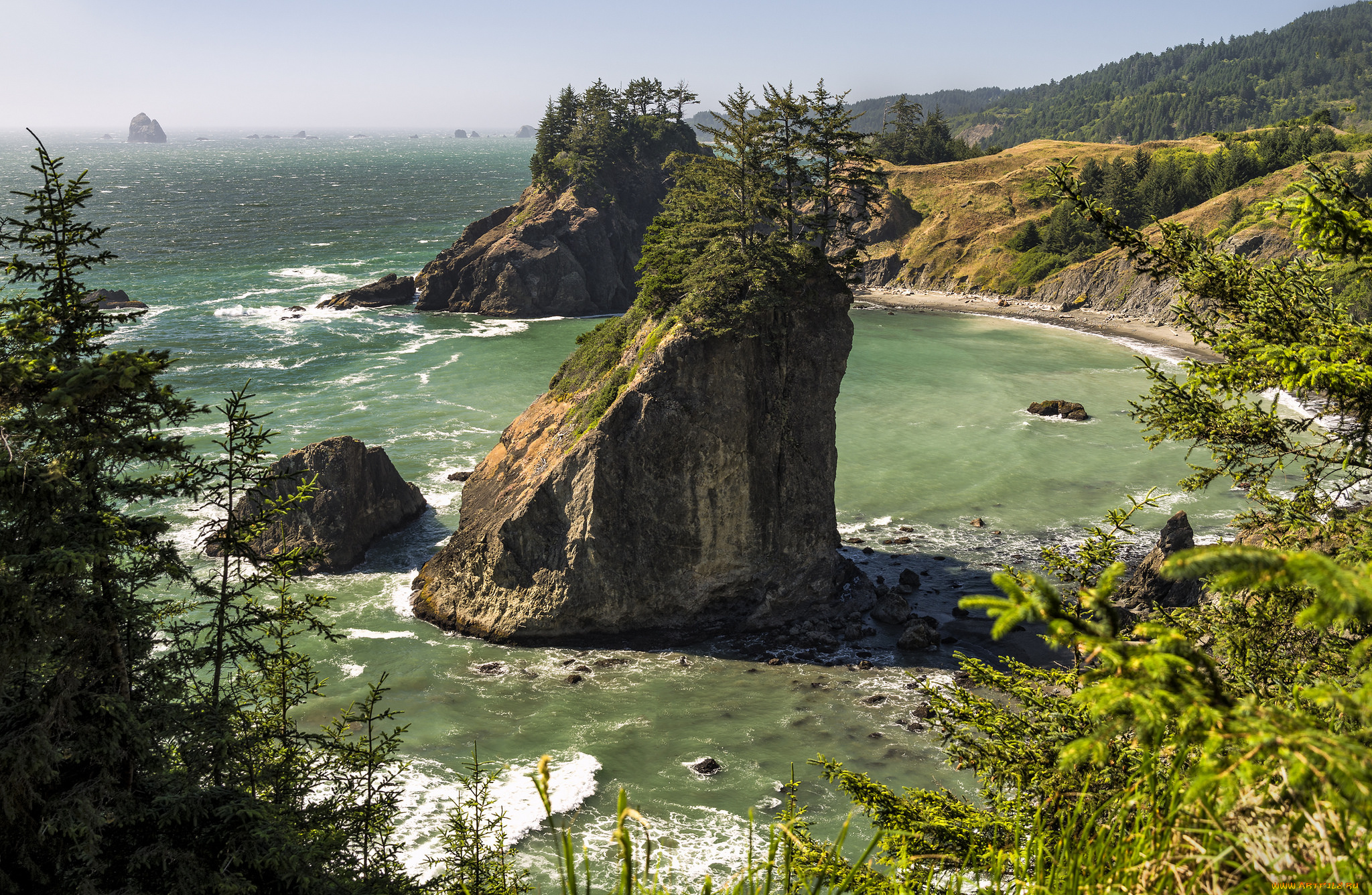 природа, побережье, берег, море