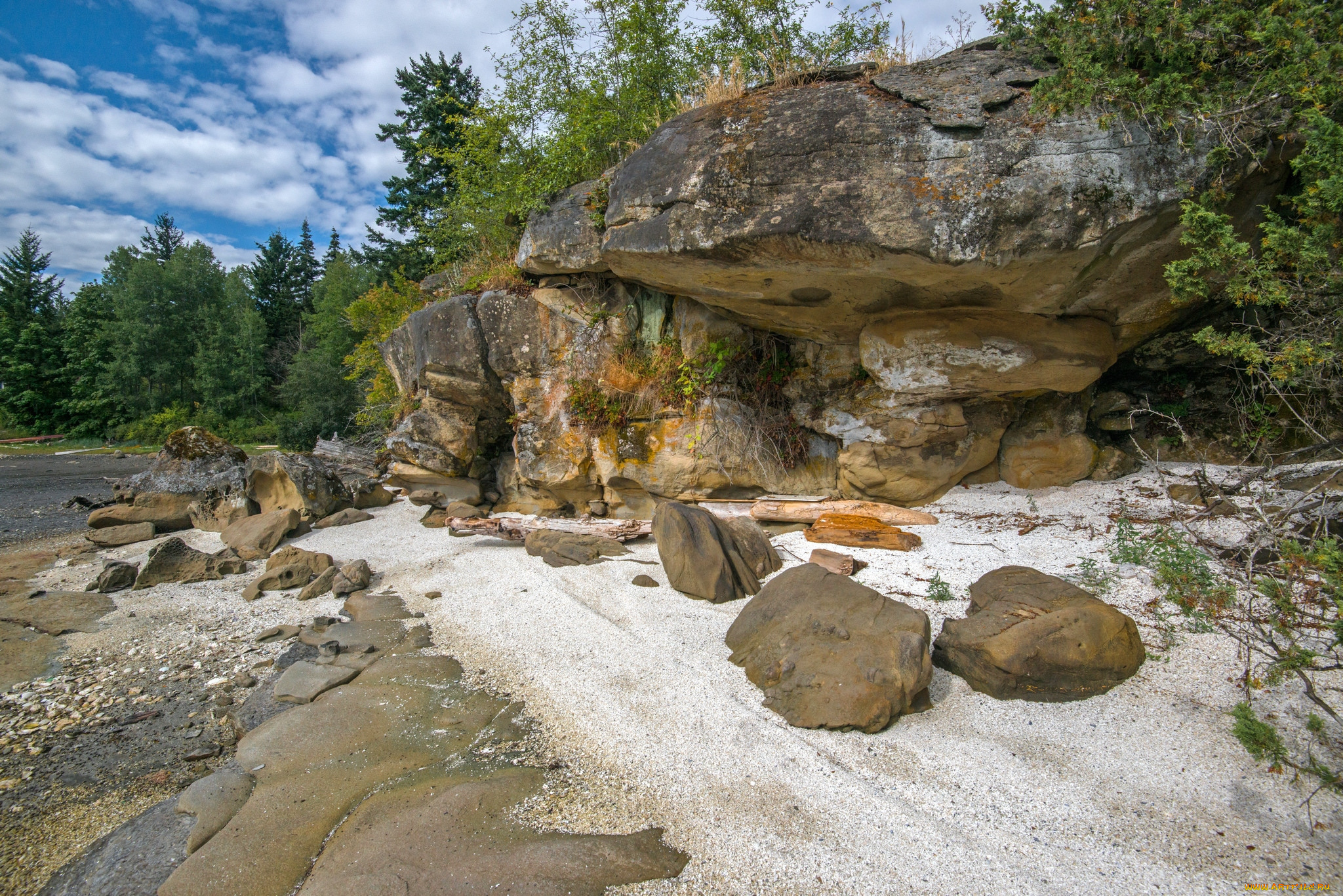 природа, побережье, берег, море