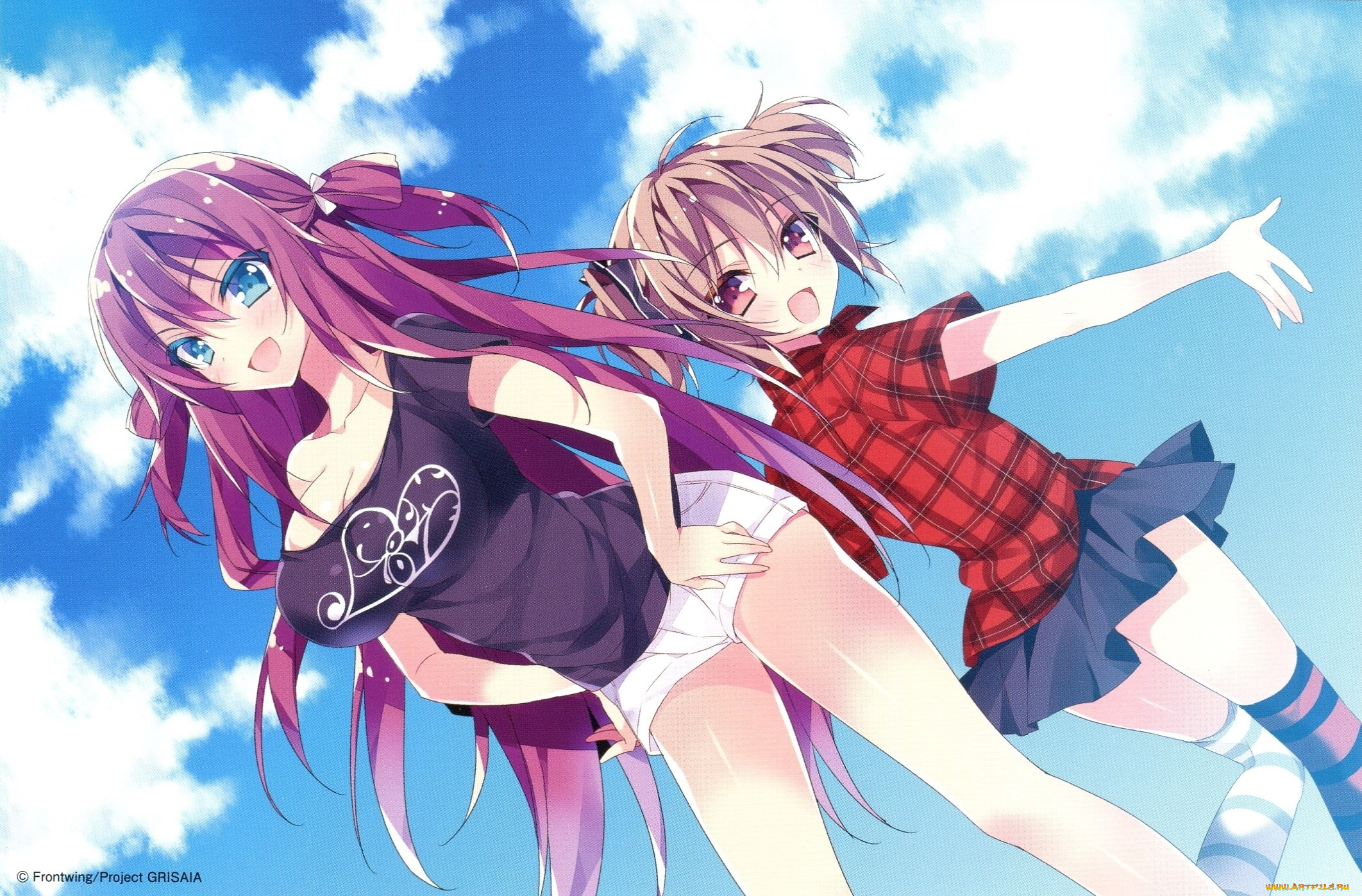 аниме, grisaia, no, kajitsu, девушки