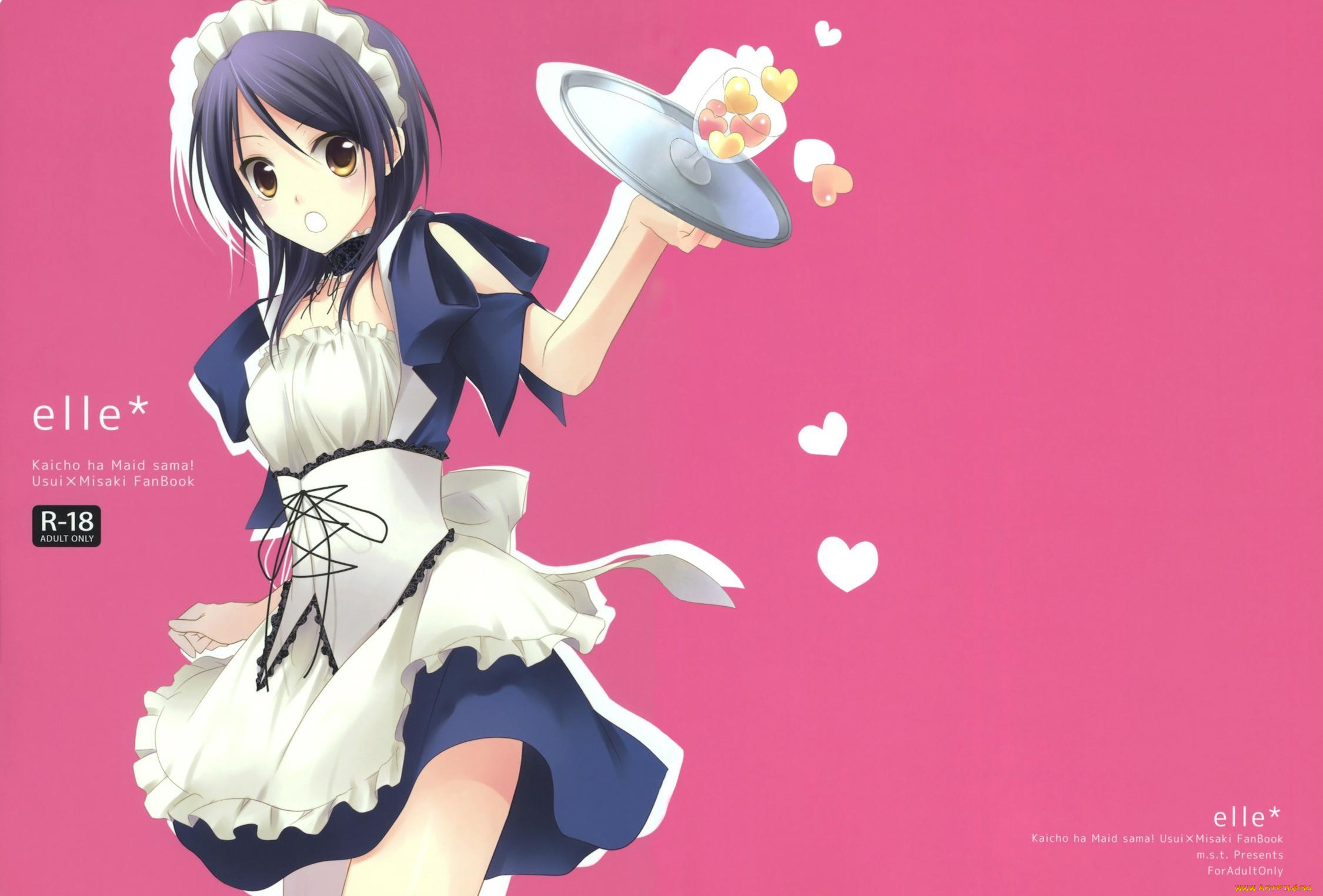 аниме, kaichou, wa, maid-sama, горничная