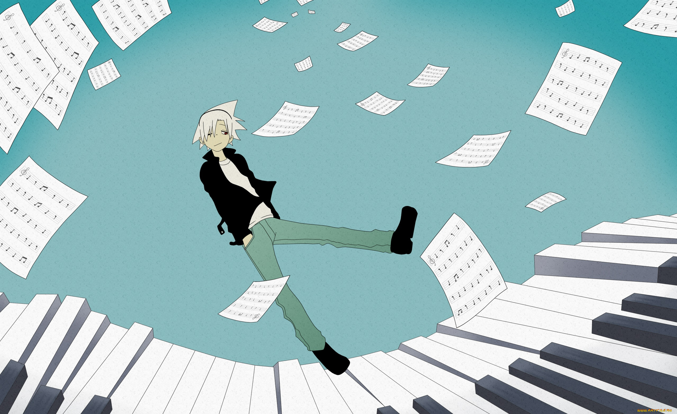 аниме, soul, eater, фон, взгляд, девушка