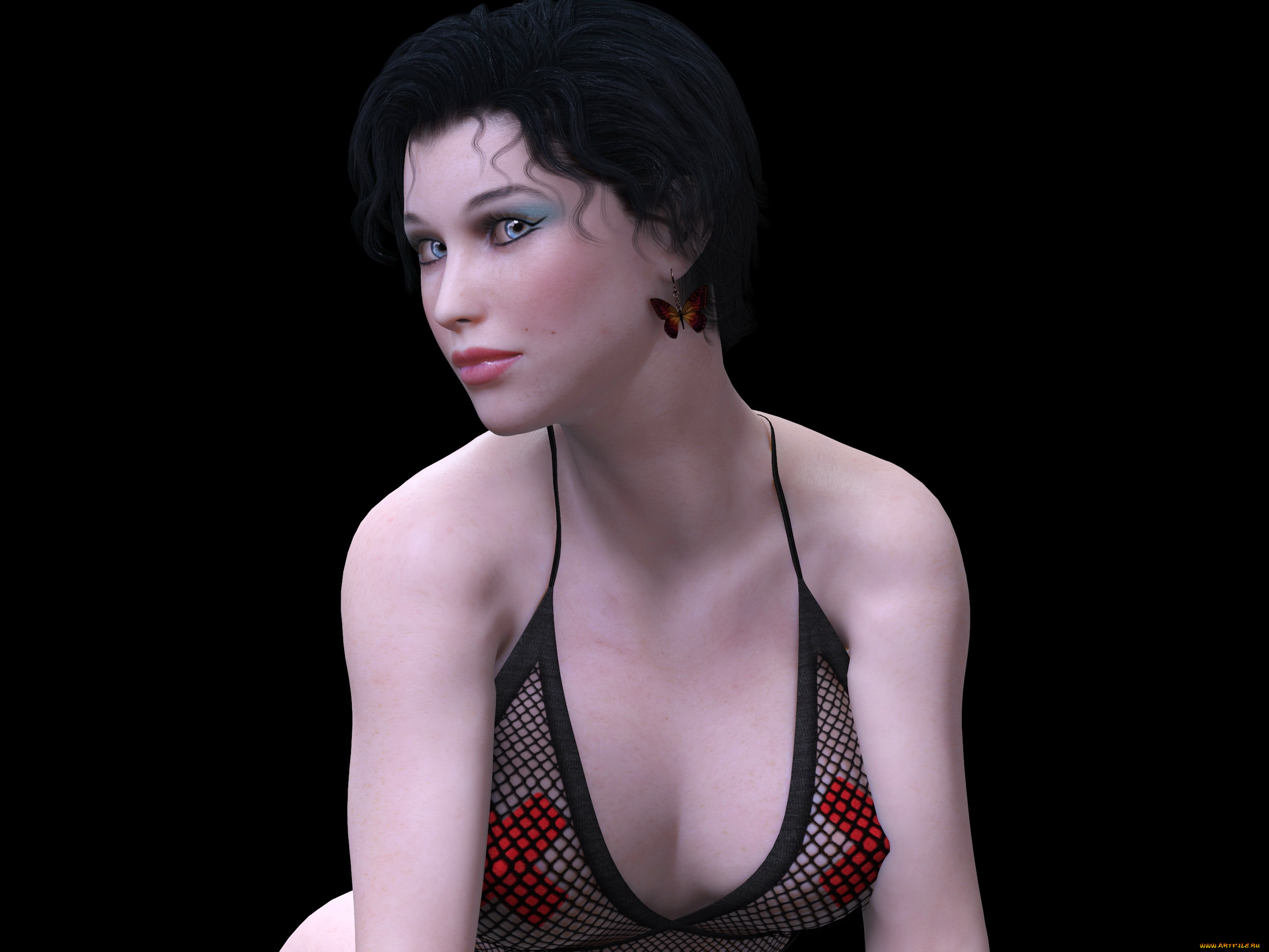 3д, графика, люди, , people, девушка, фон, взгляд