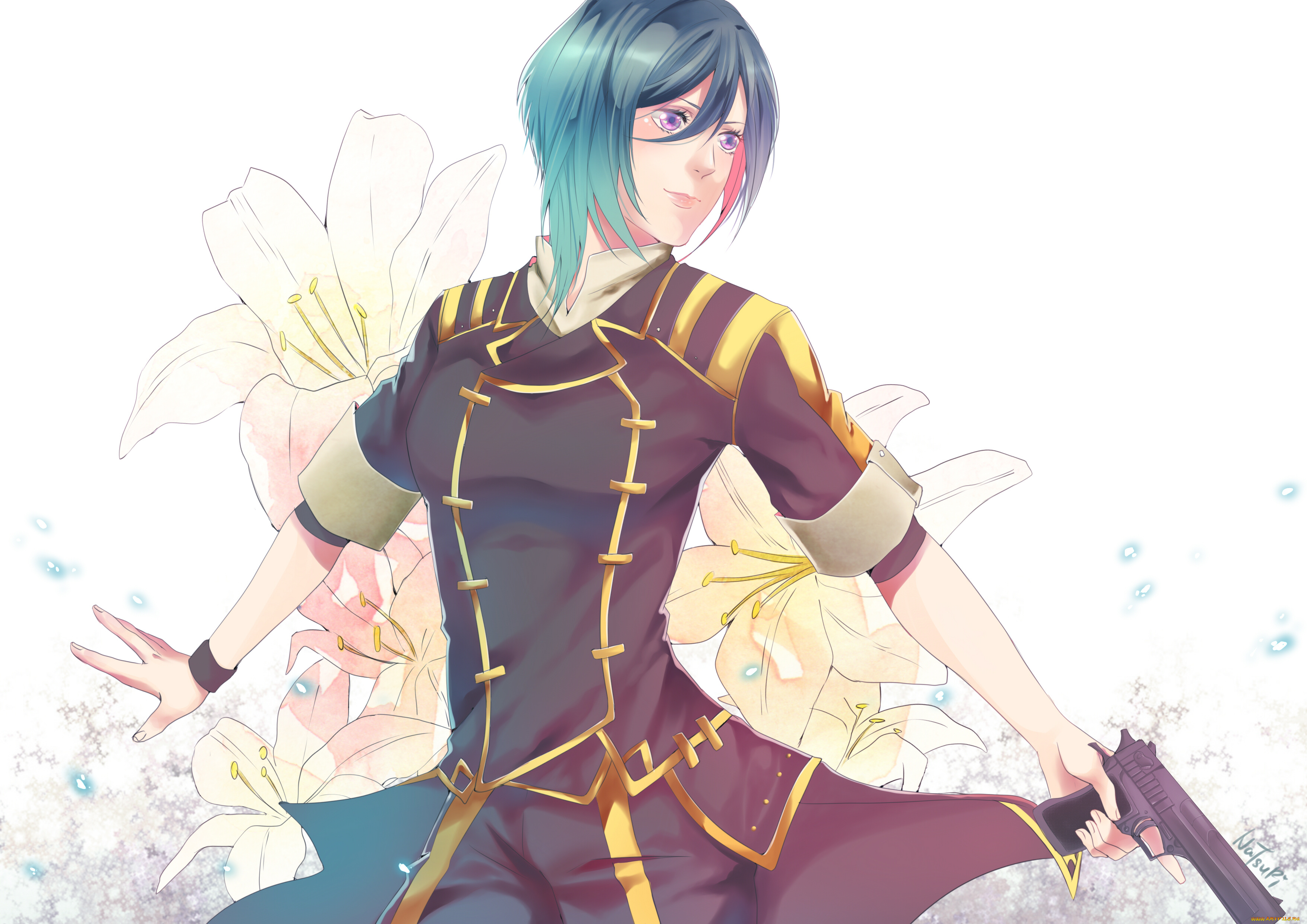 аниме, оружие, , техника, , технологии, парень