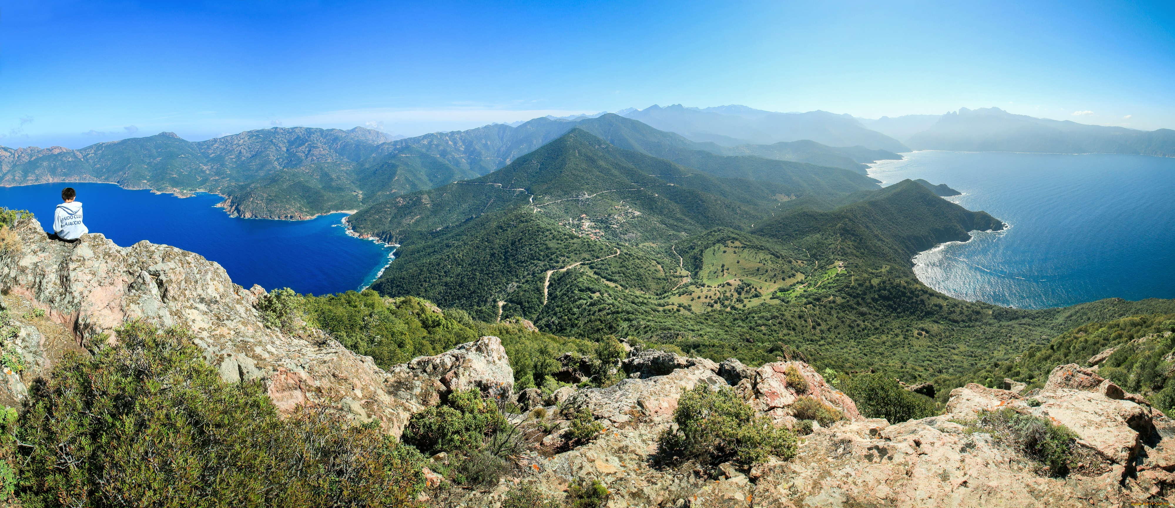 природа, побережье, океан, горы