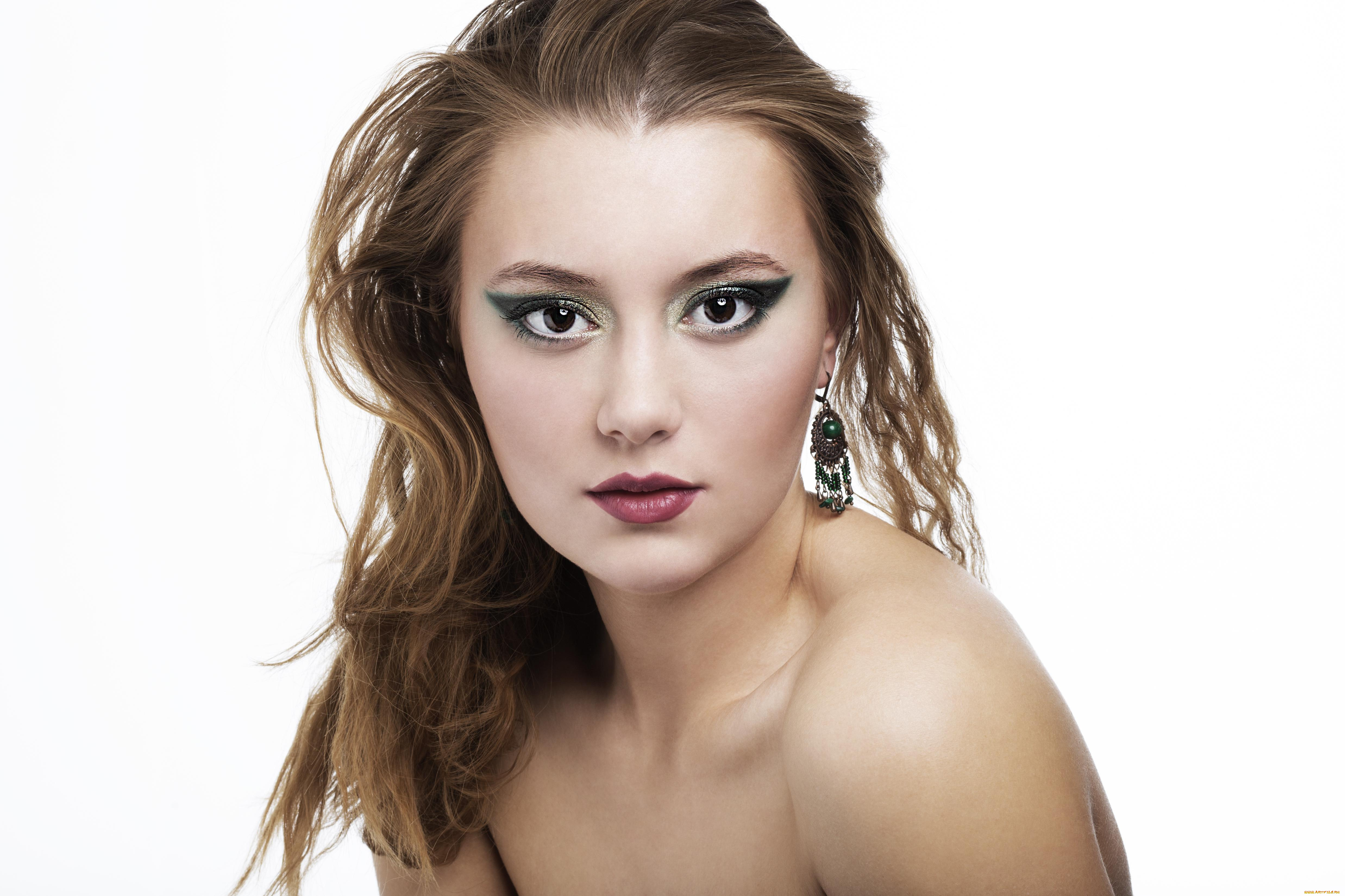 девушки, -unsort, , лица, , портреты, серьги, лицо, блондинка