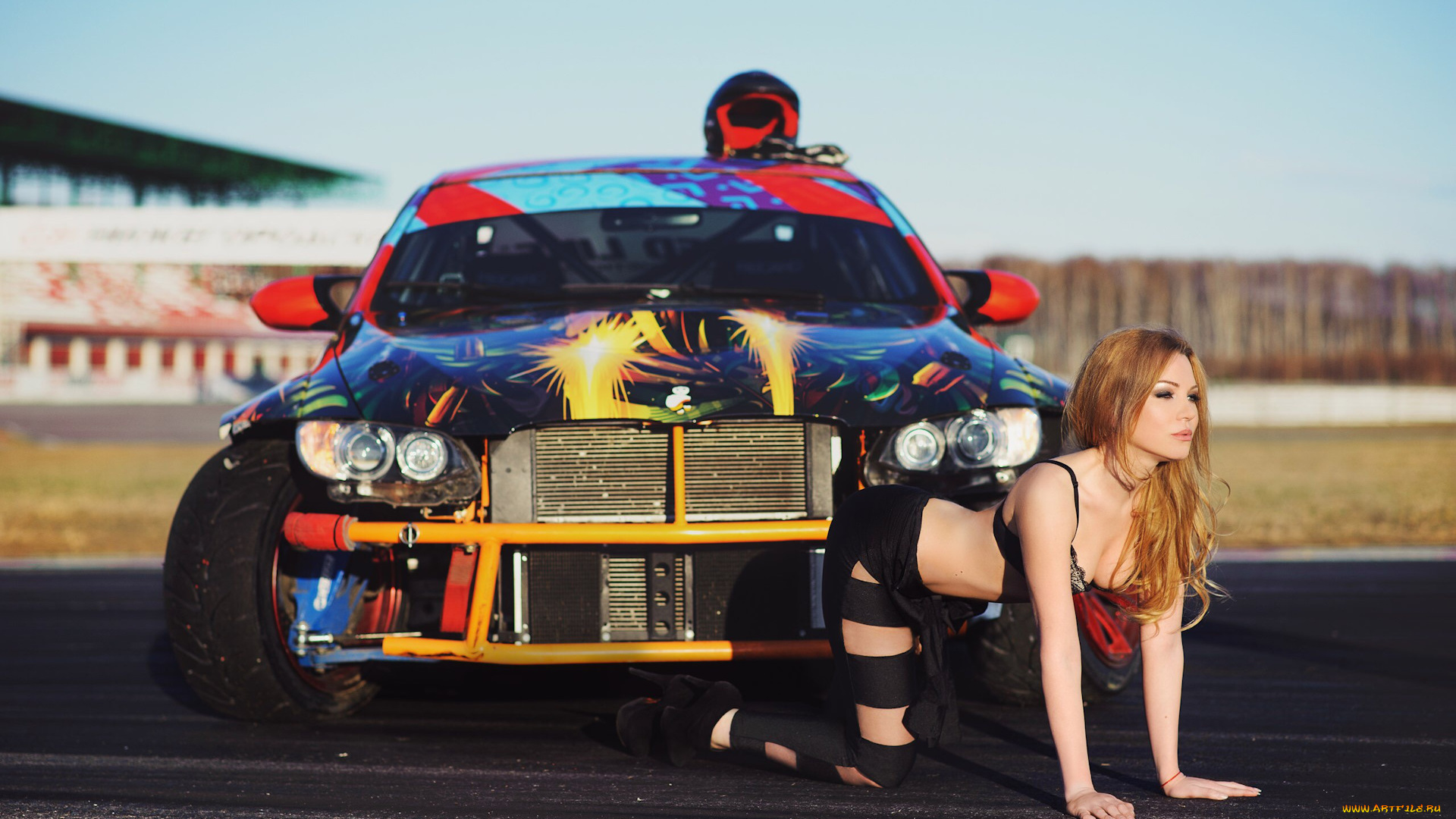 автомобили, -авто, с, девушками, красивая, девушка