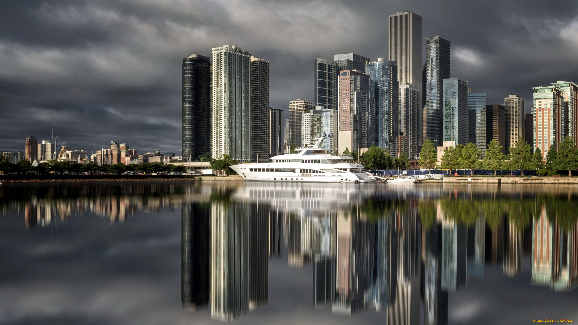 города, чикаго, , сша, небоскребы