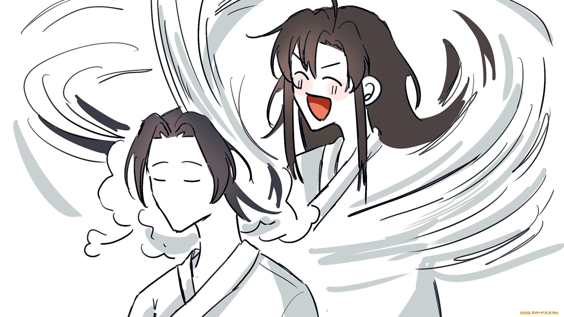 рисованное, комиксы, вэй, усянь, лань, ванцзы