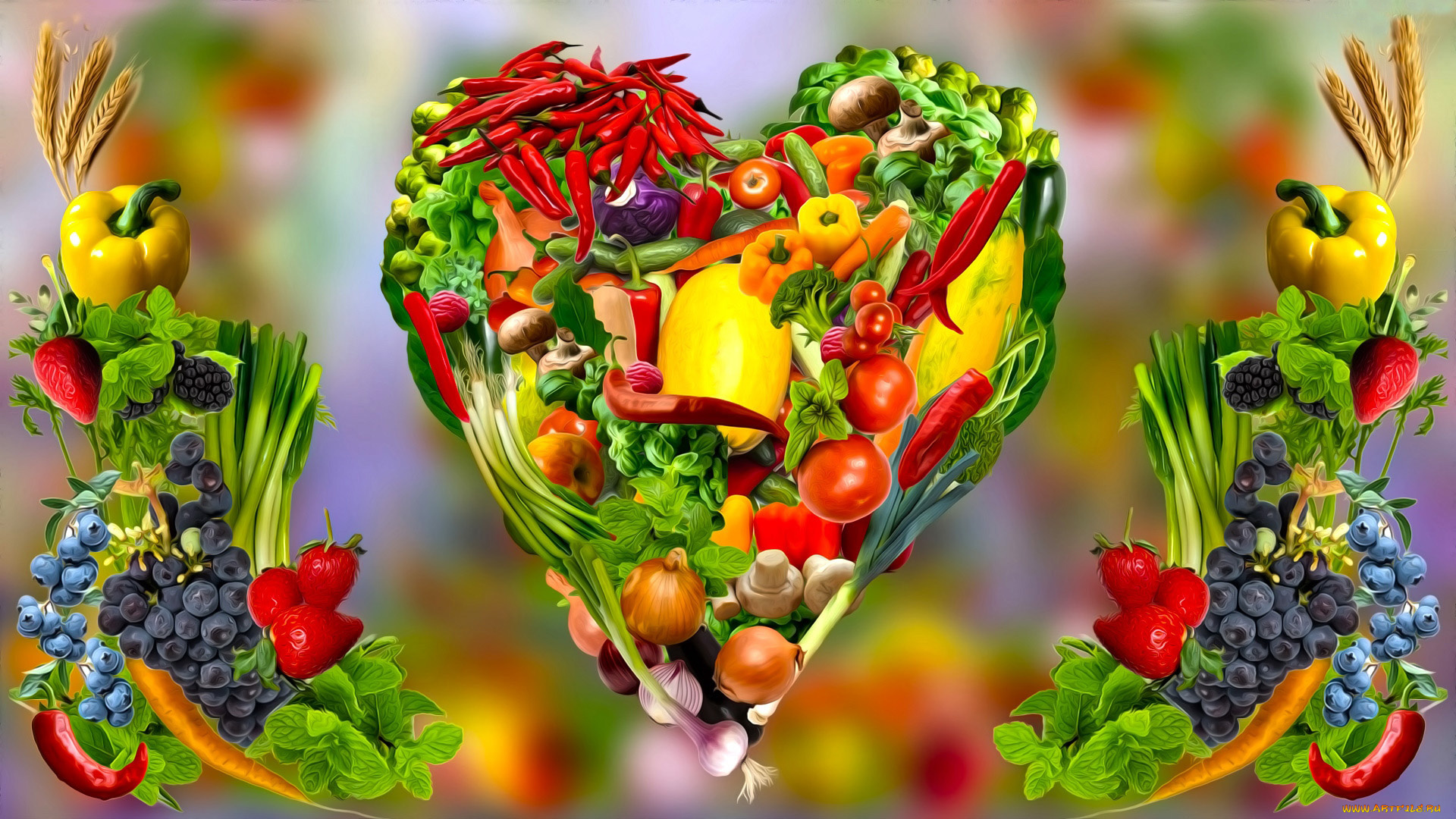 векторная, графика, еда, , food, коллаж