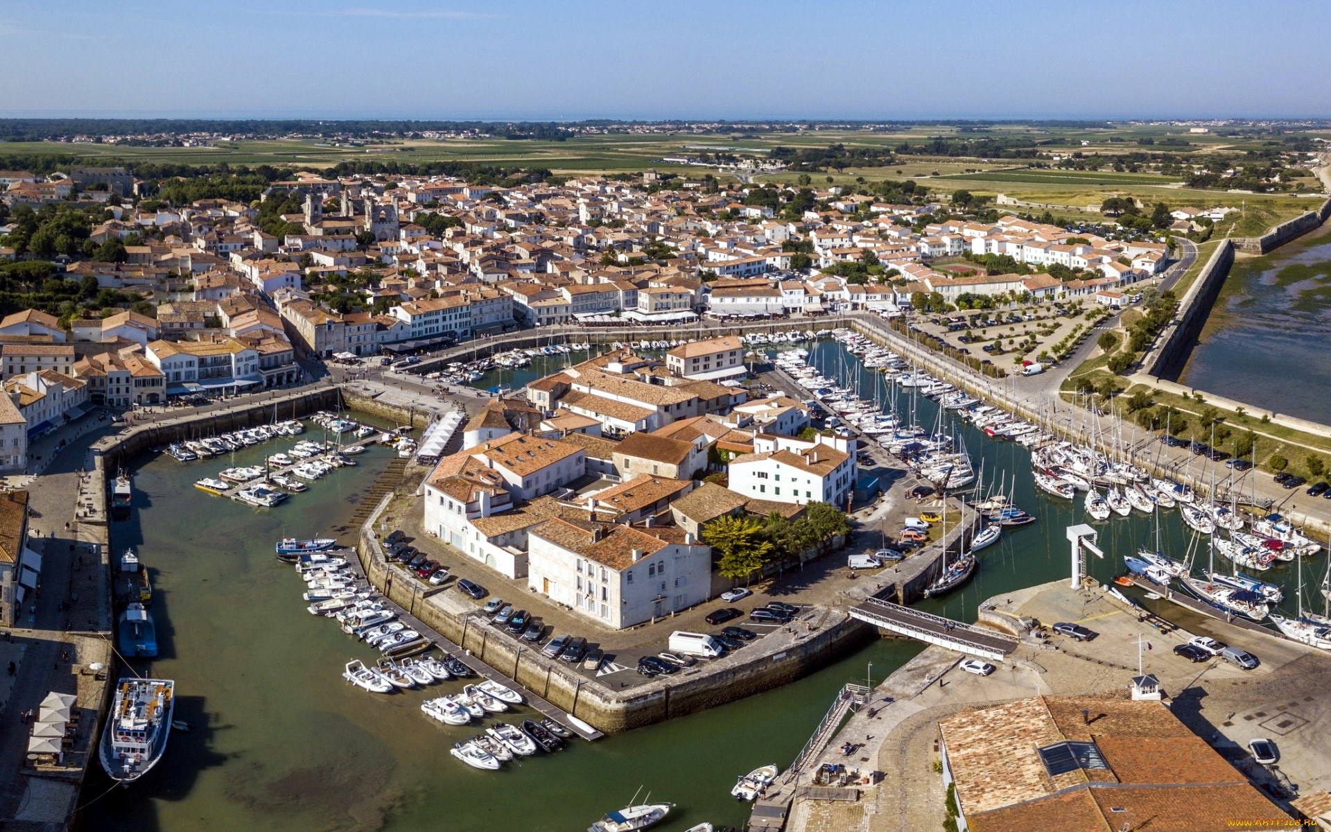saint-martin-de-re, nouvelle-aquitaine, france, города, -, панорамы
