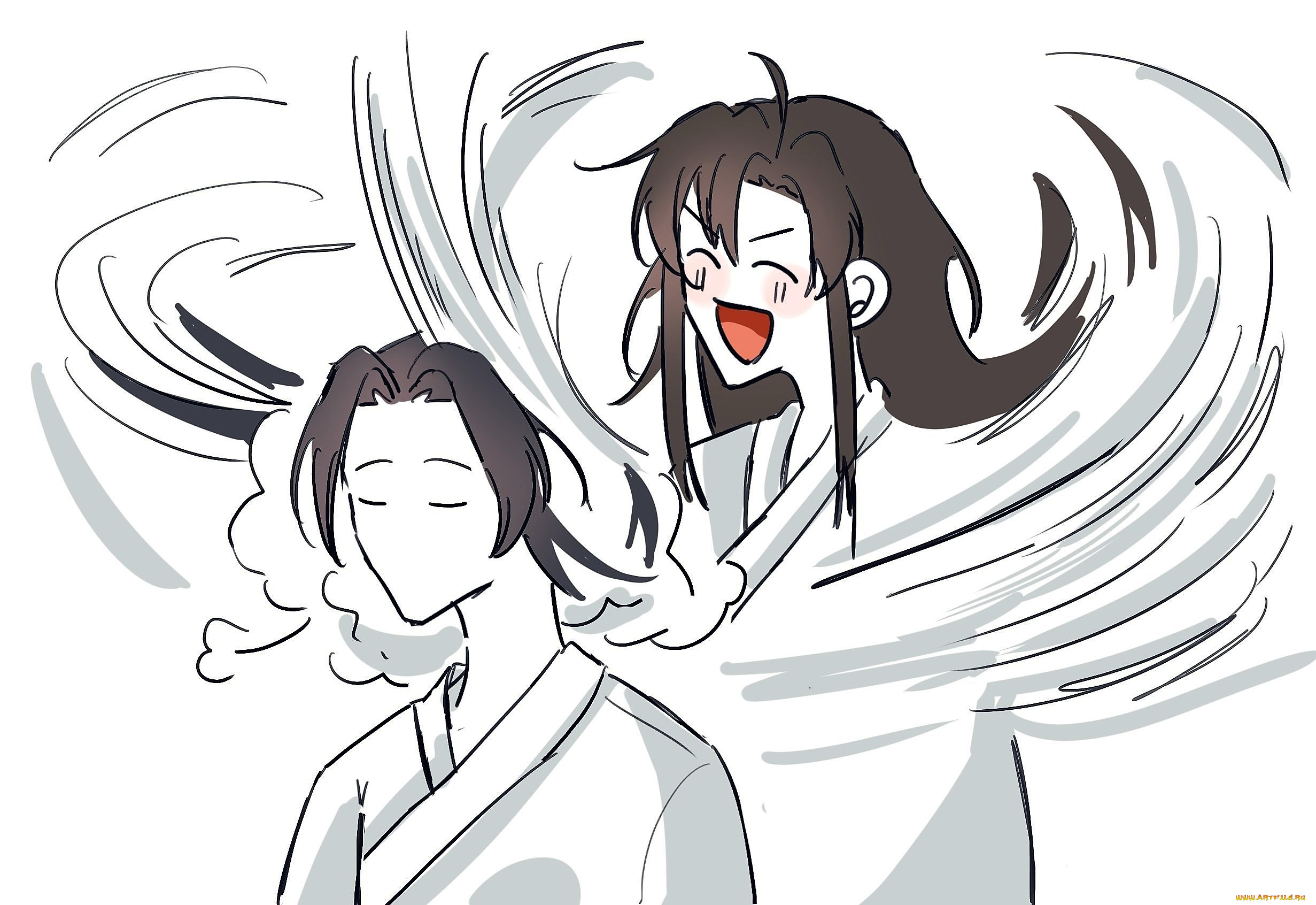 рисованное, комиксы, вэй, усянь, лань, ванцзы